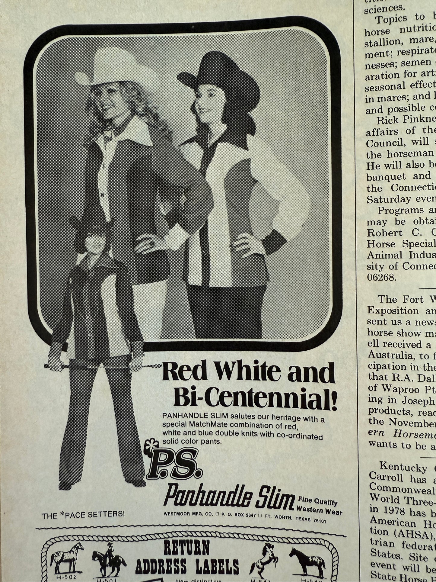 Vintage Western Horseman Magazine 1976