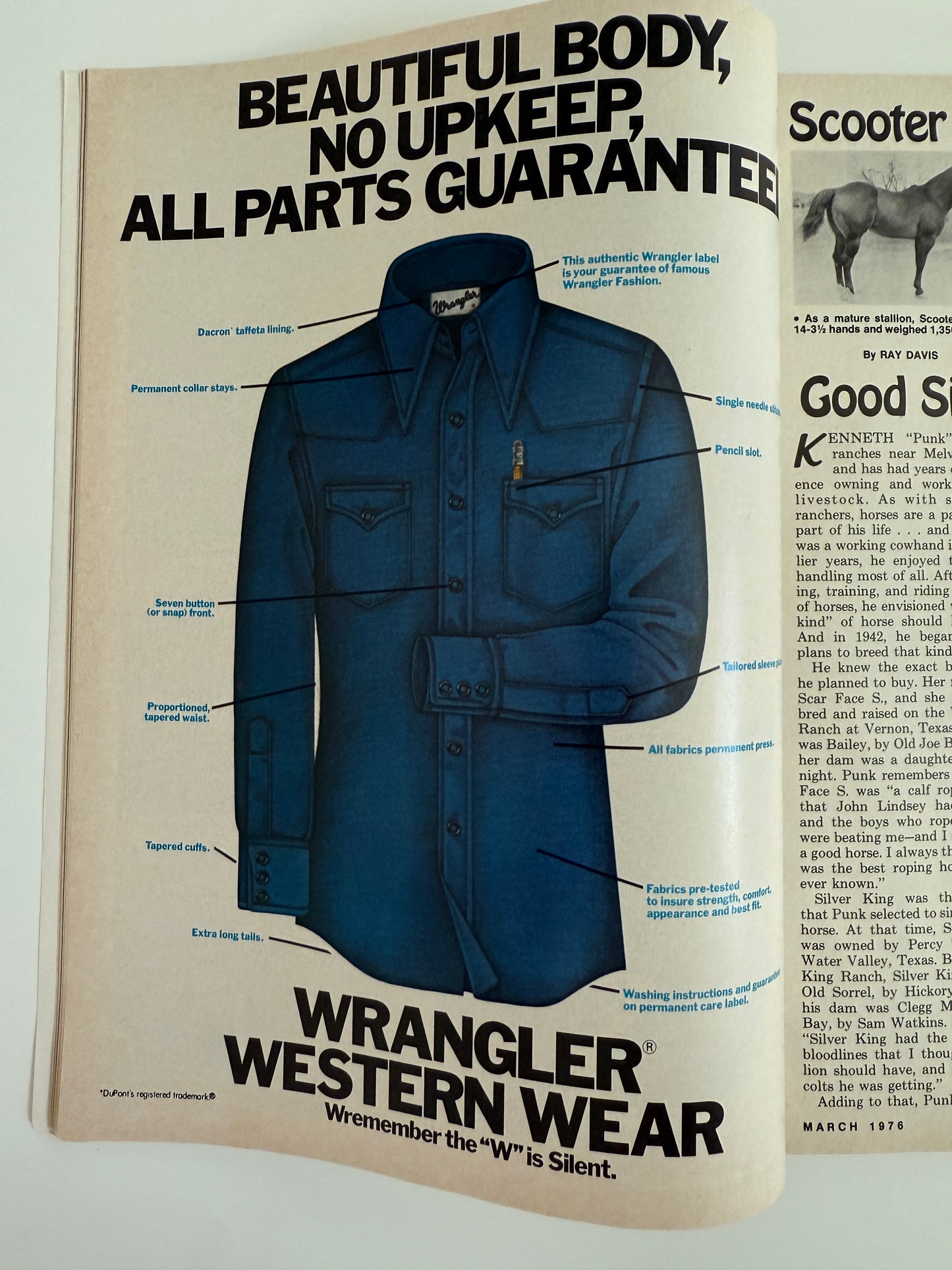 Vintage Western Horseman Magazine 1976