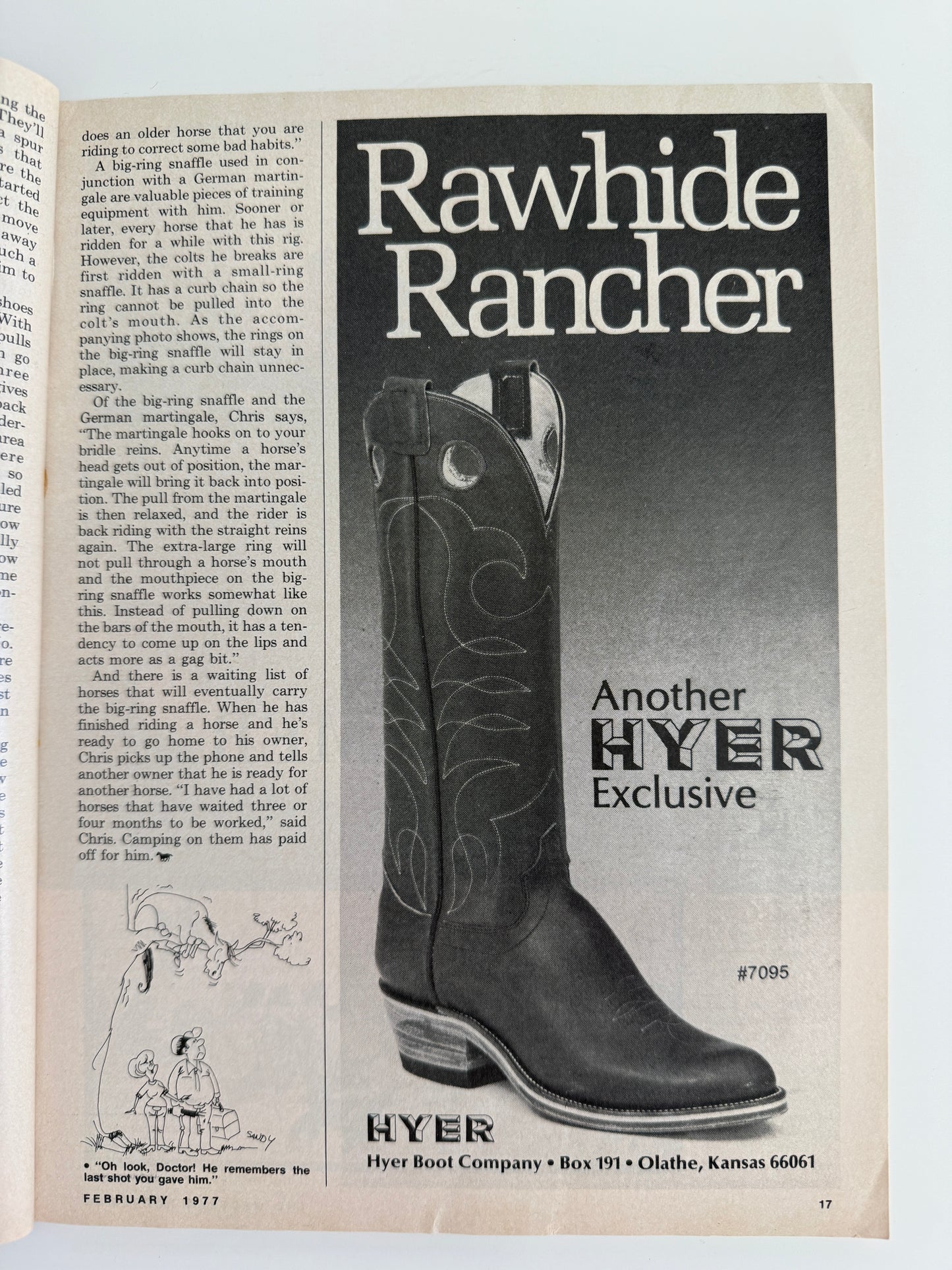 Vintage Western Horseman Magazine 1977
