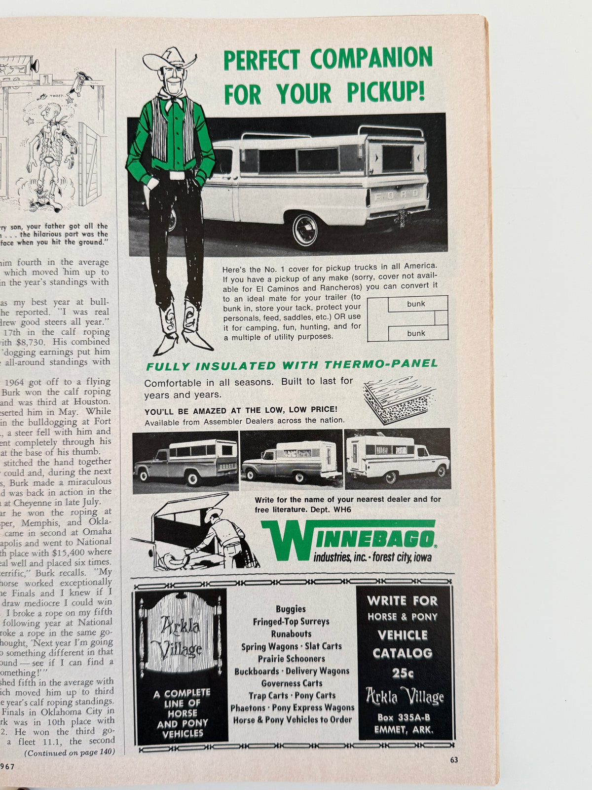 Western Horseman Magazine 1967