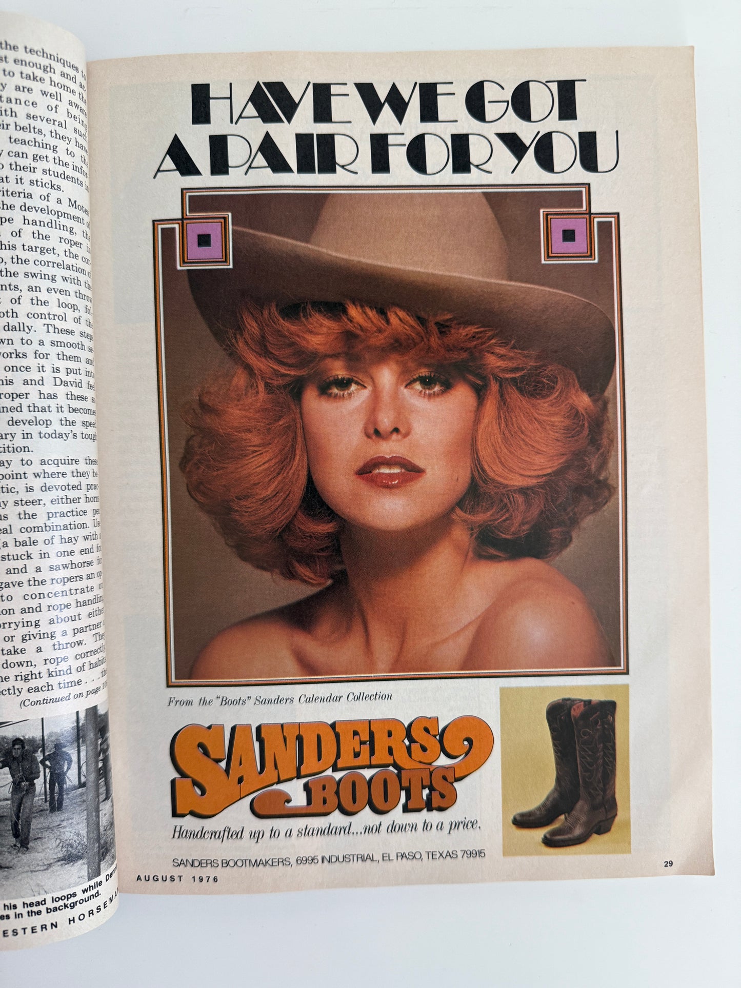 Vintage Western Horseman Magazine 1976