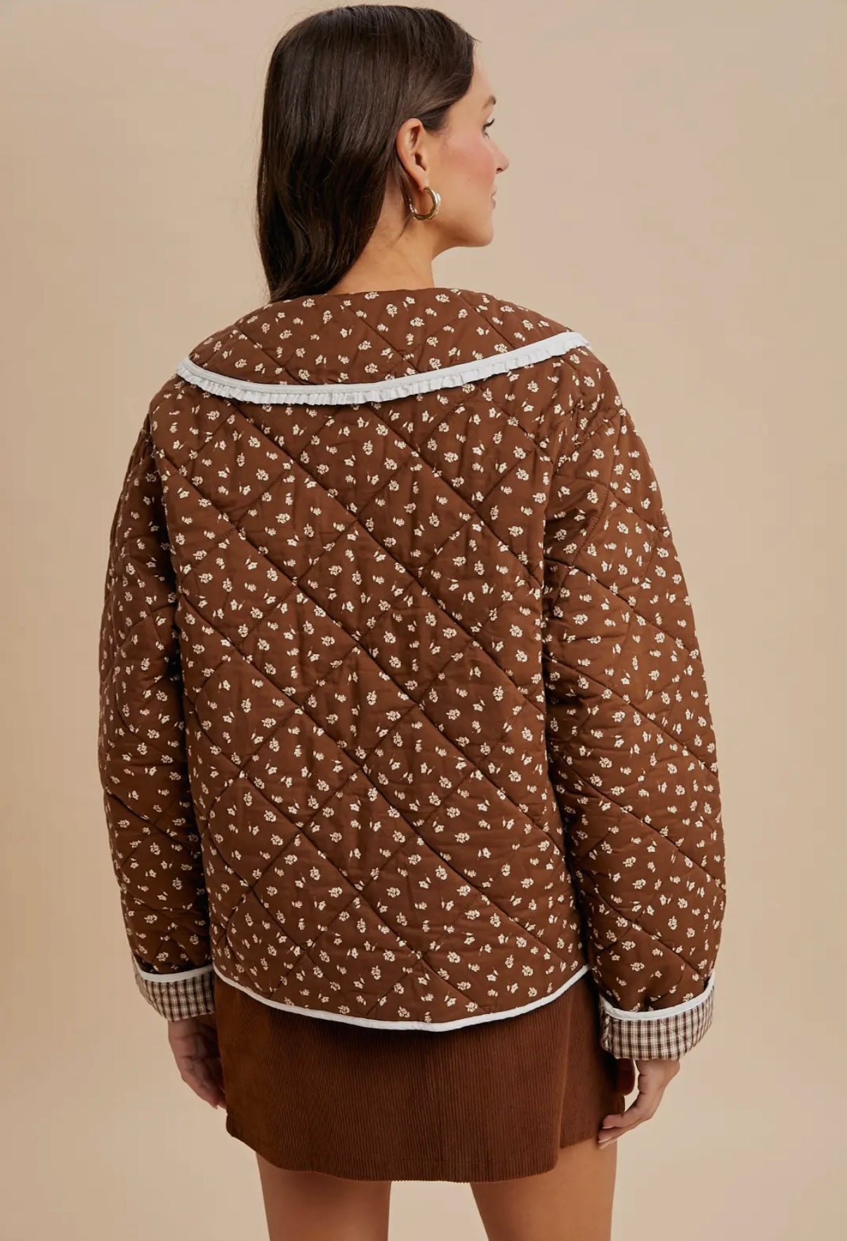 Quilted Cutie Pie Jacket (Chestnut)