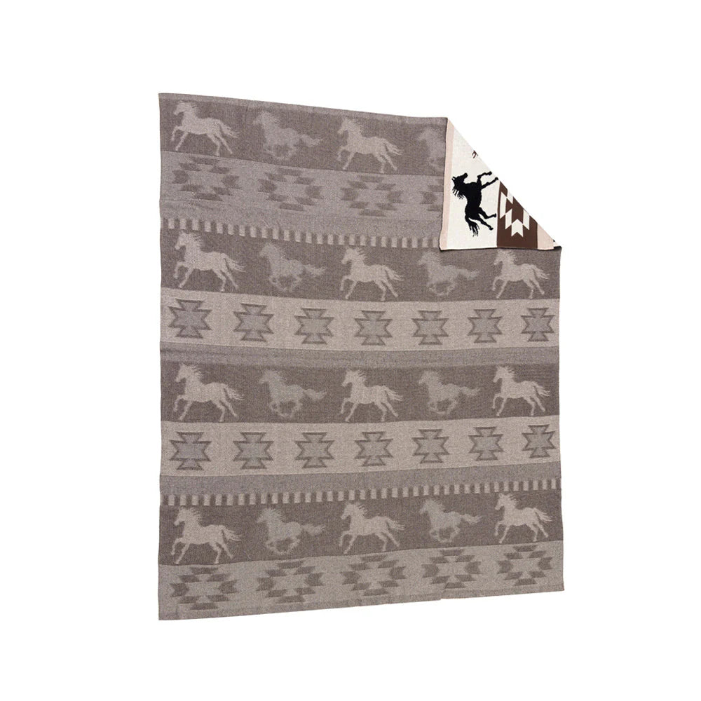 Stallion Spirit Cotton Throw