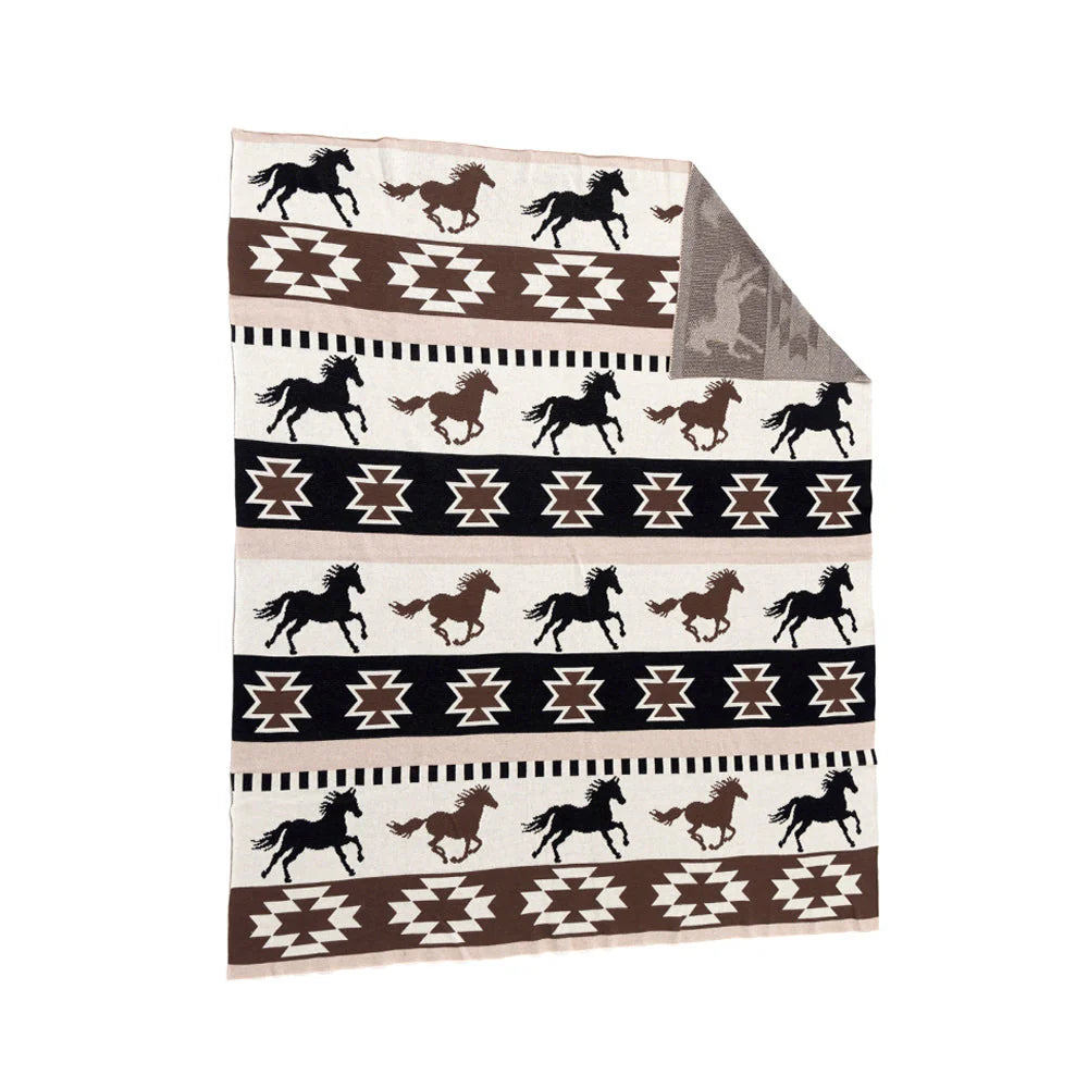 Stallion Spirit Cotton Throw