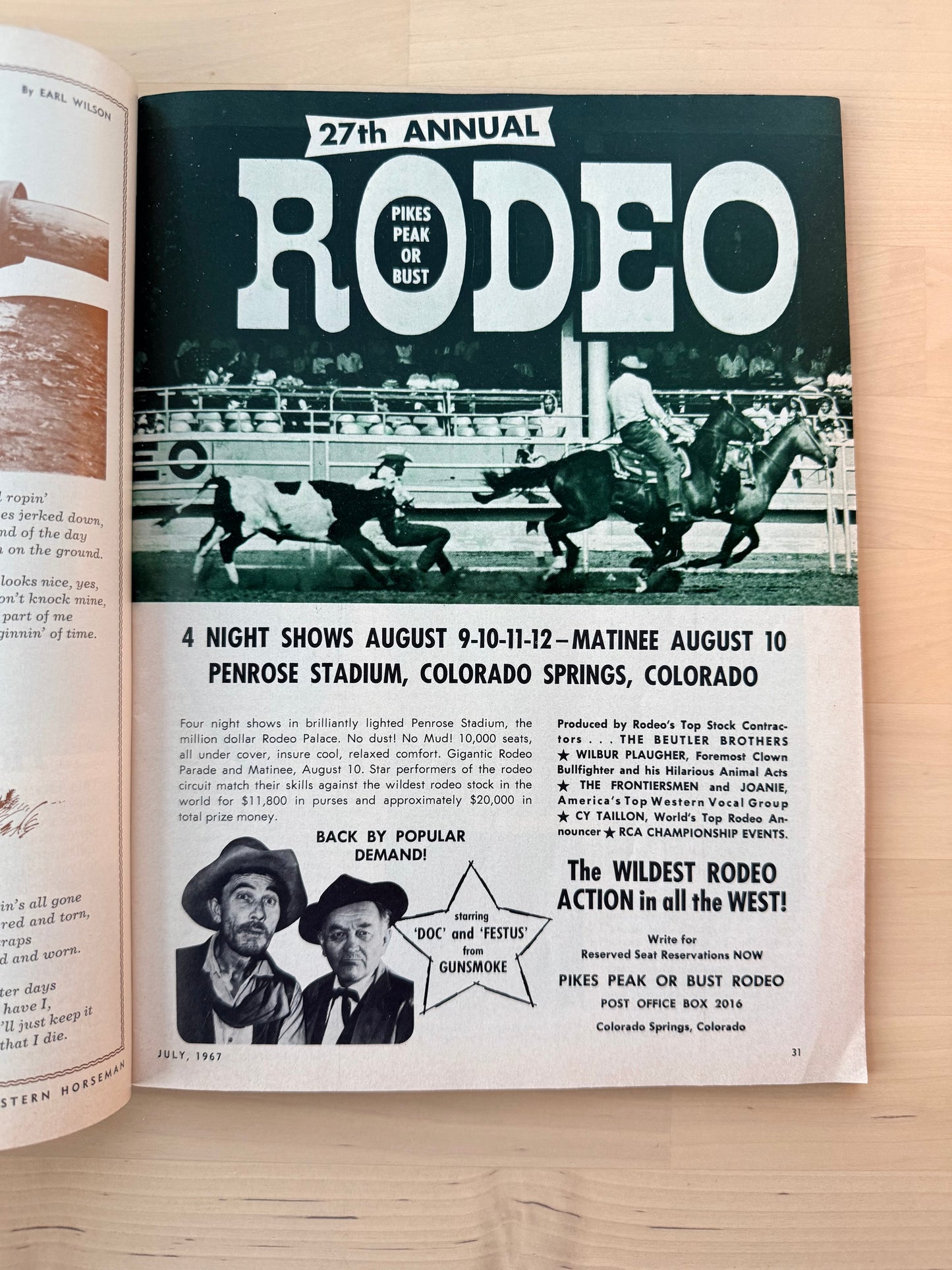 Western Horseman Magazine 1967