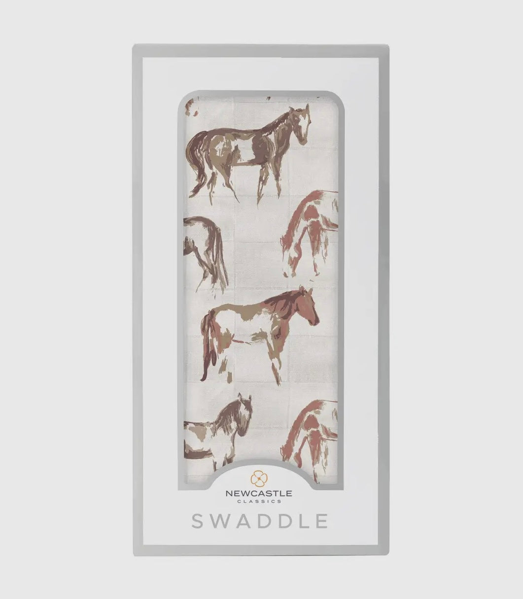 Horses Swaddle Blanket