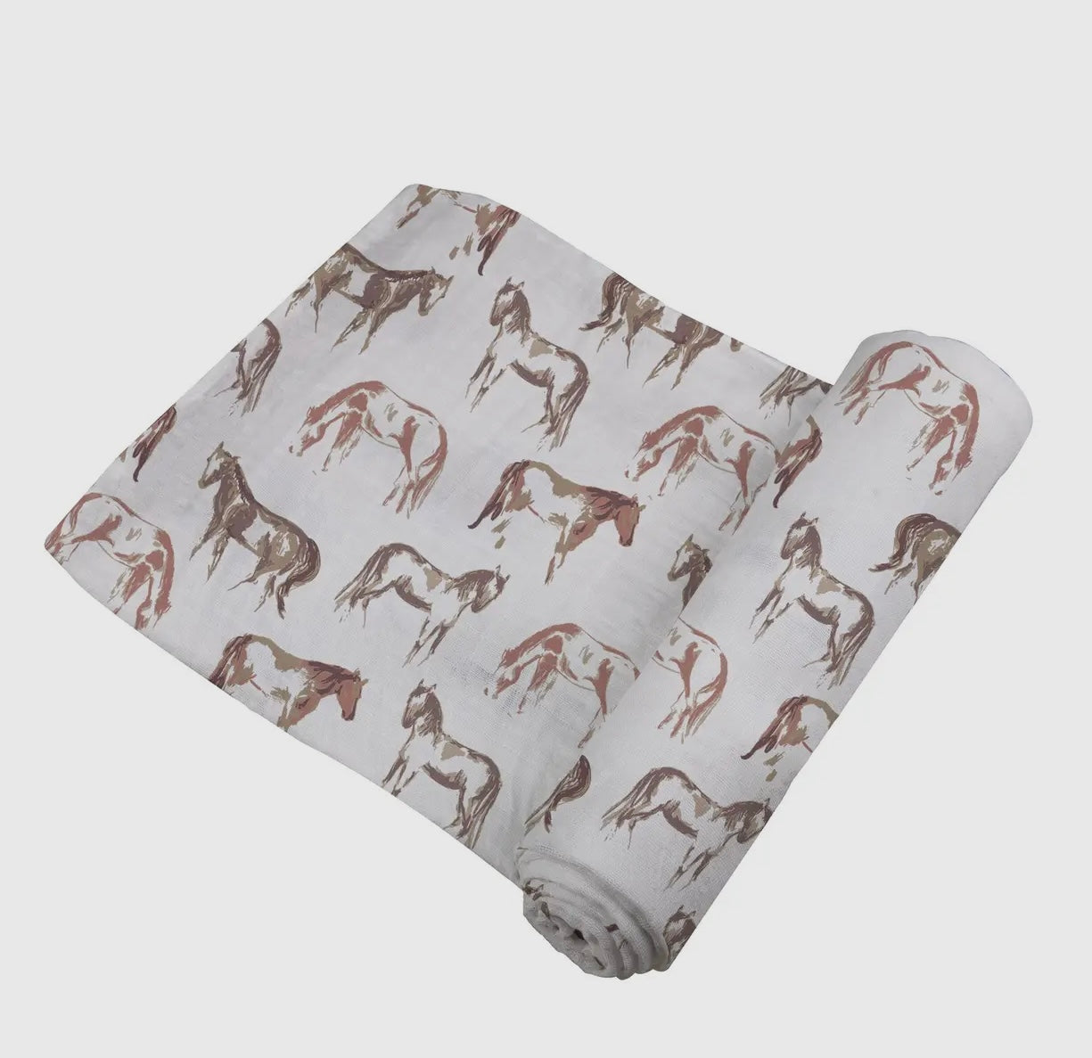 Horses Swaddle Blanket