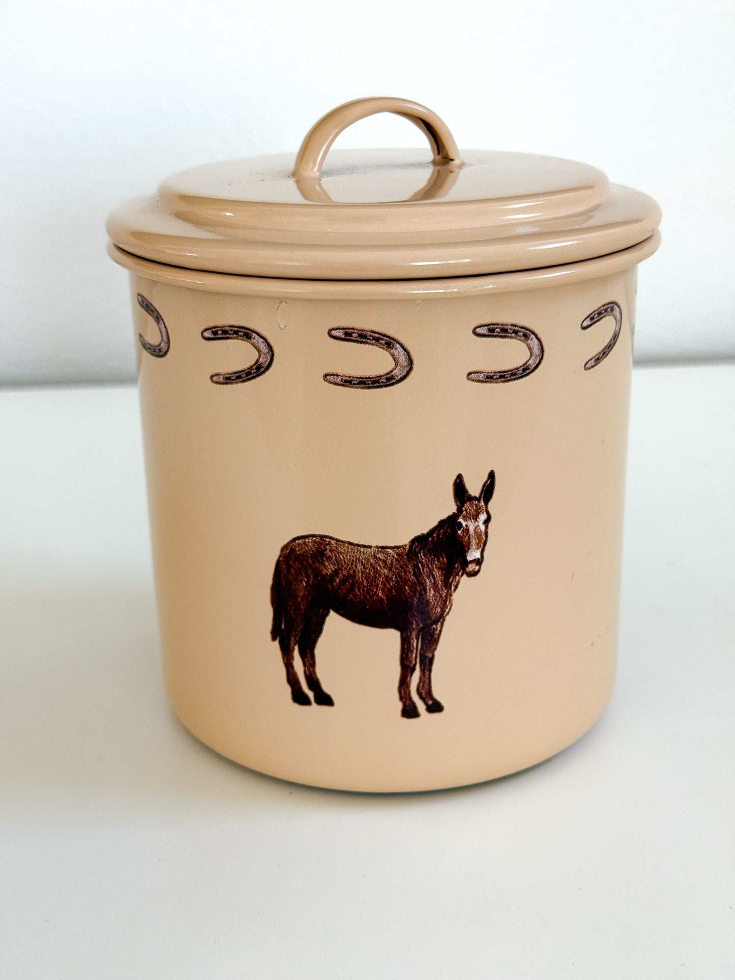 Vintage Donkey Canister