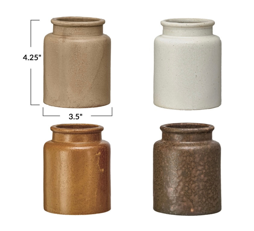 Stoneware Mustard Crock (Mustard)