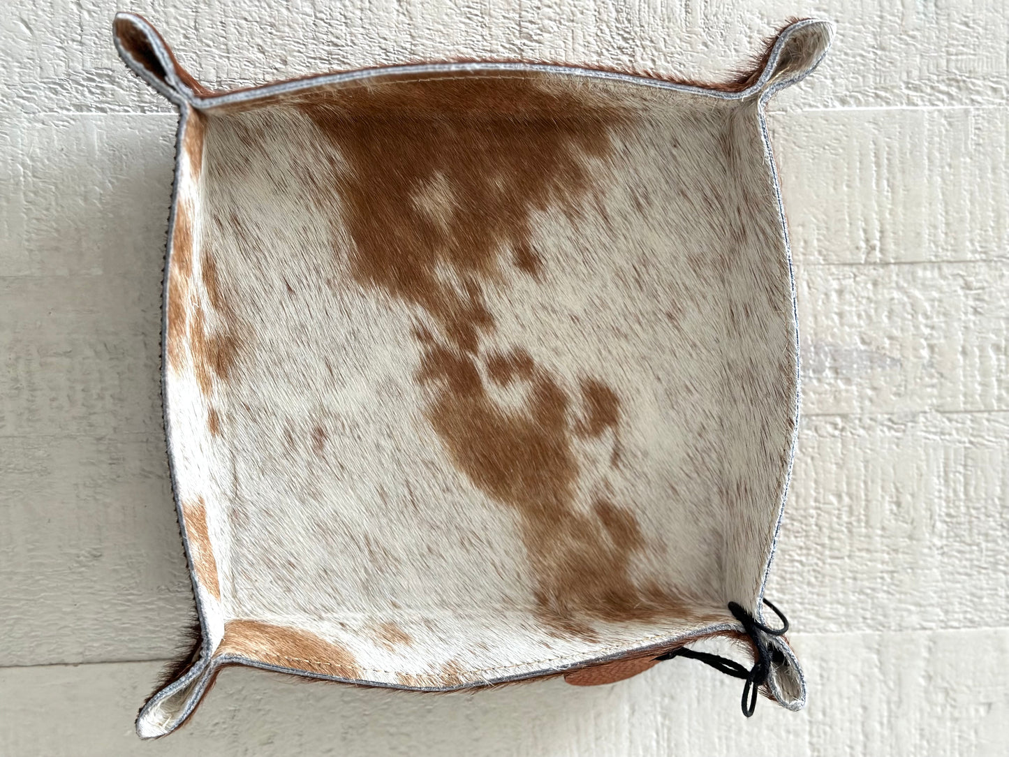Cowhide Catchall Trays