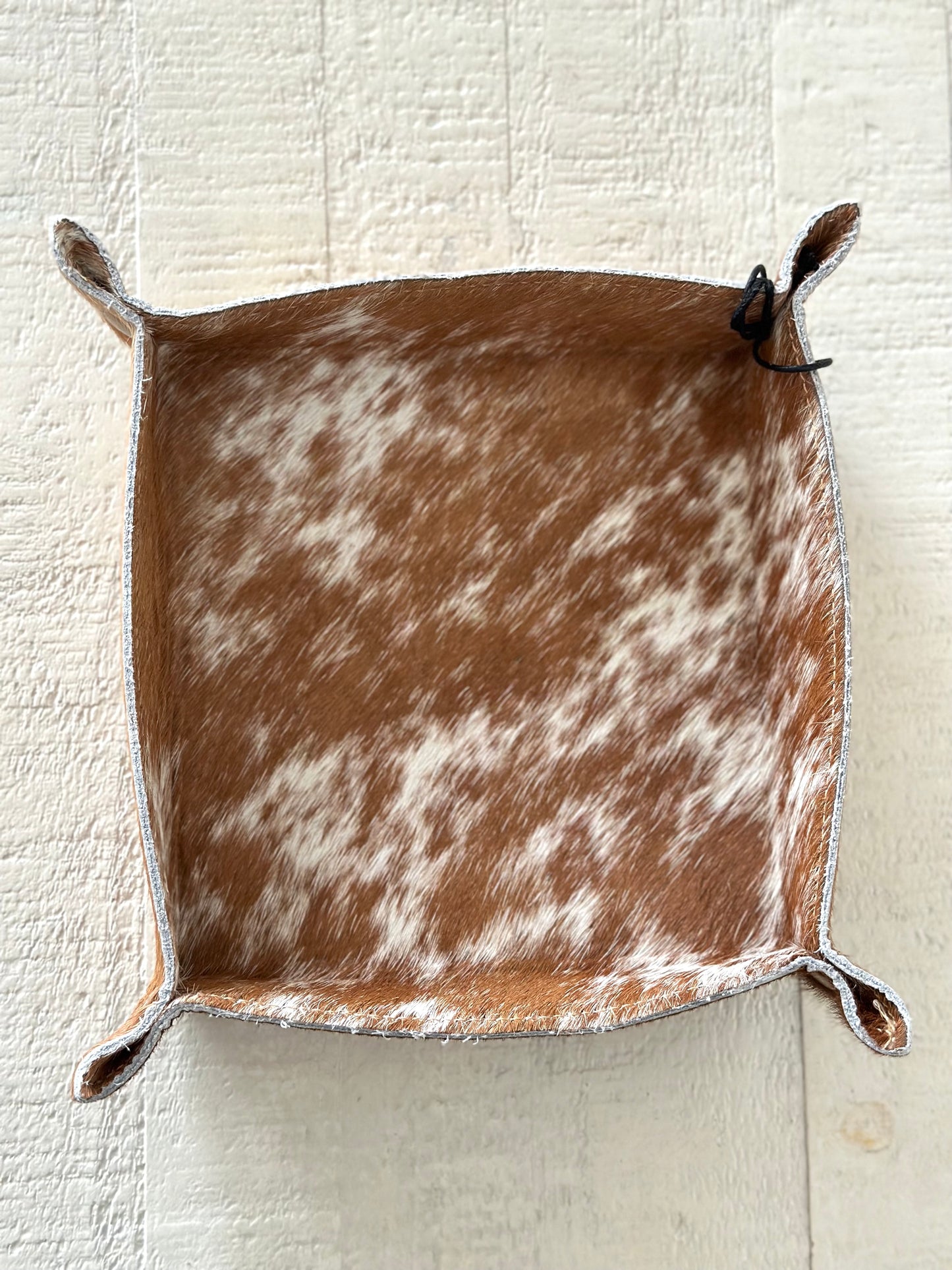Cowhide Catchall Trays
