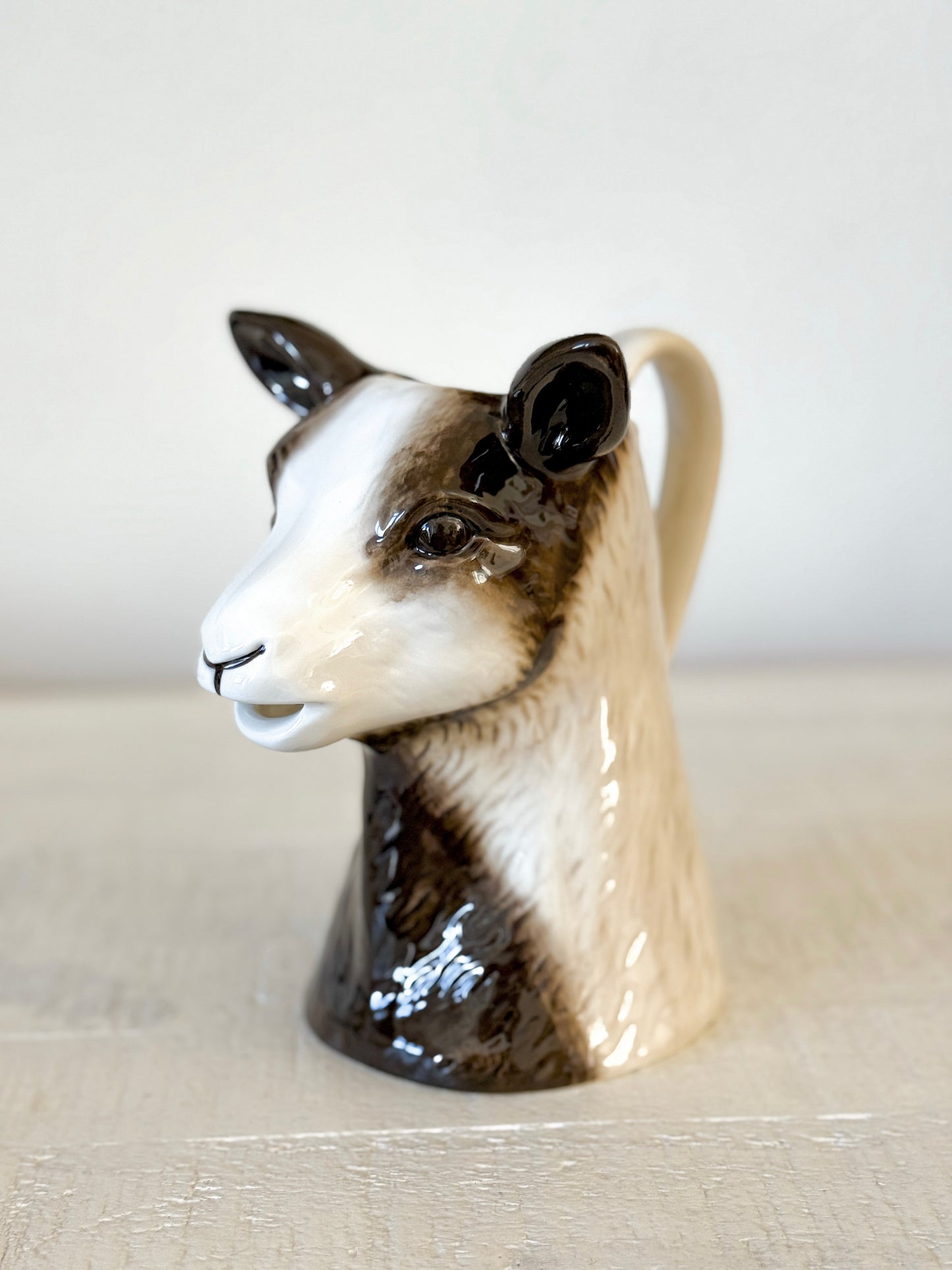 Stoneware Goat Pitcher