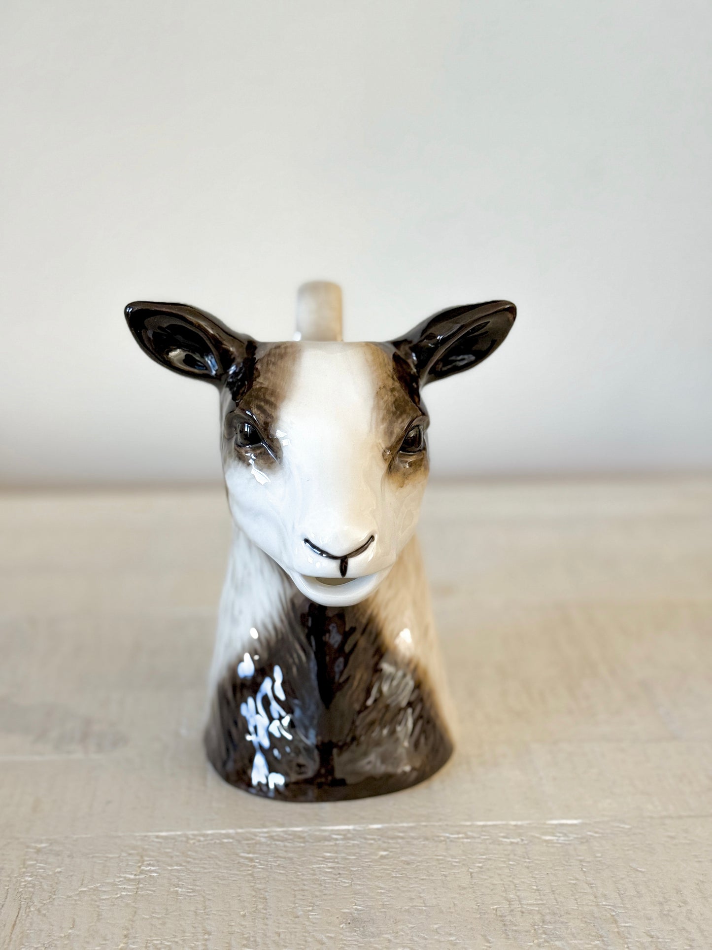 Stoneware Goat Pitcher