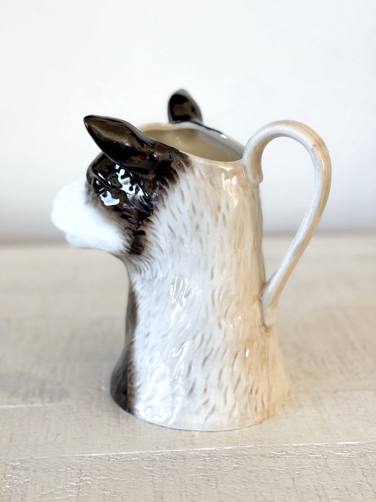 Stoneware Goat Pitcher