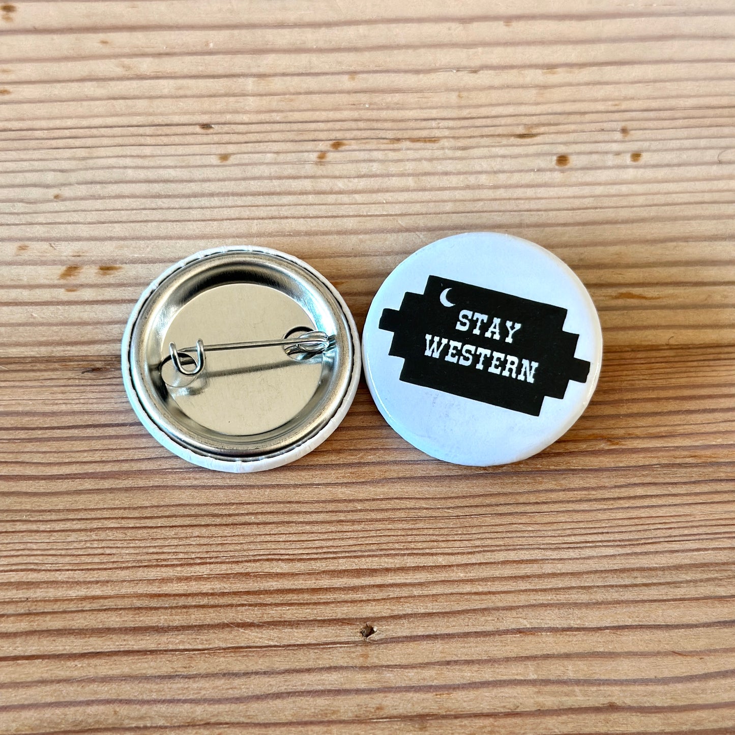 Stay Western Round Button