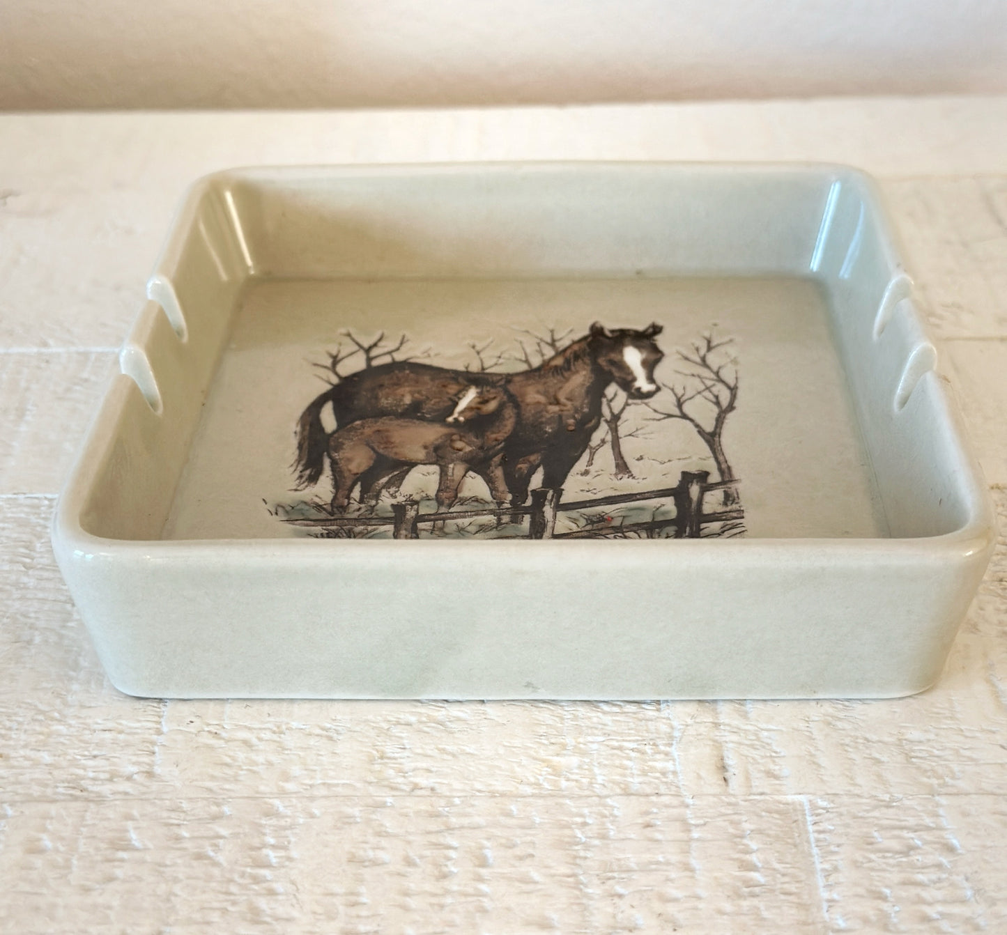 Vintage Horse Ashtray