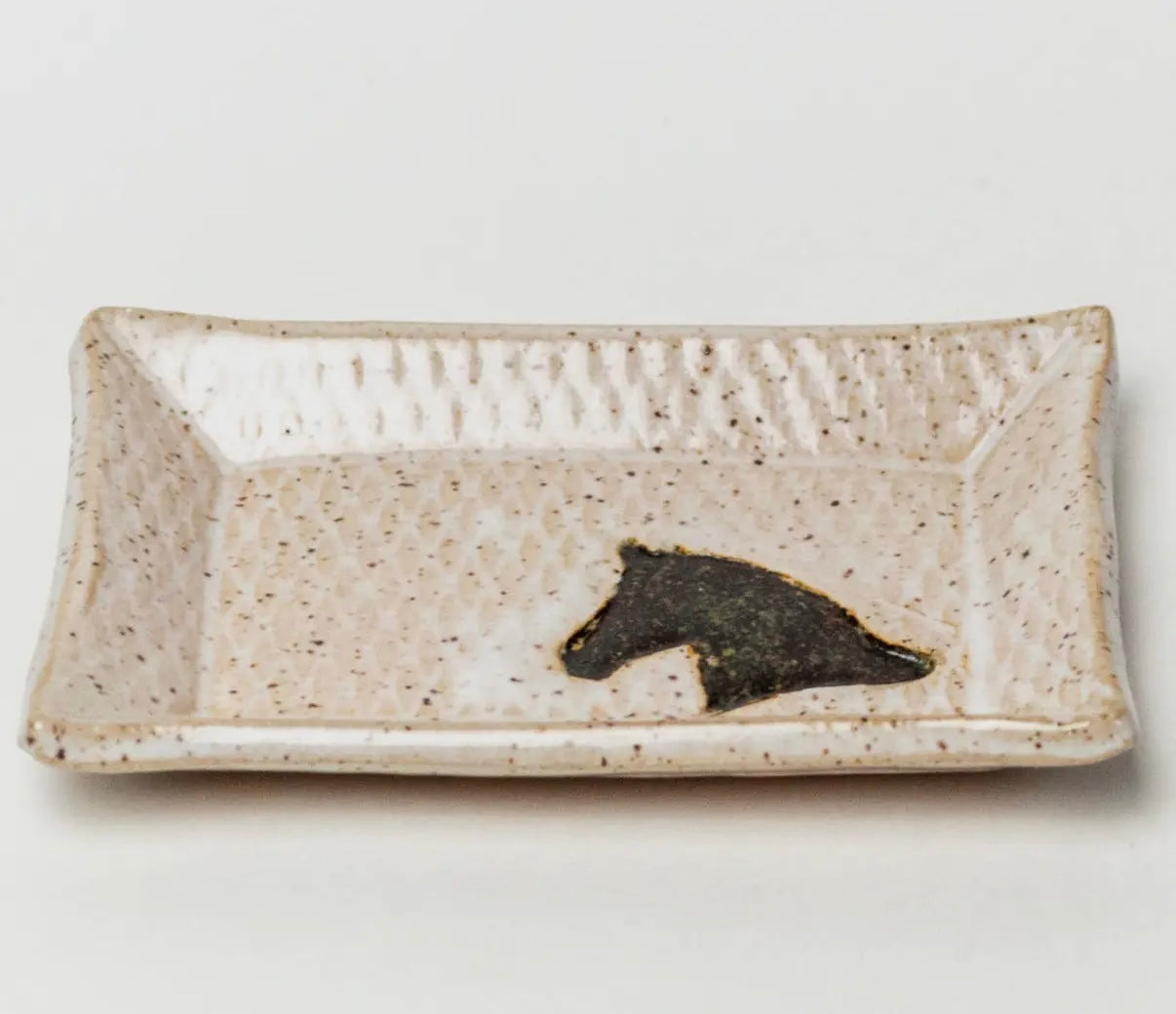 Brown Horse Stoneware Trinket Dish