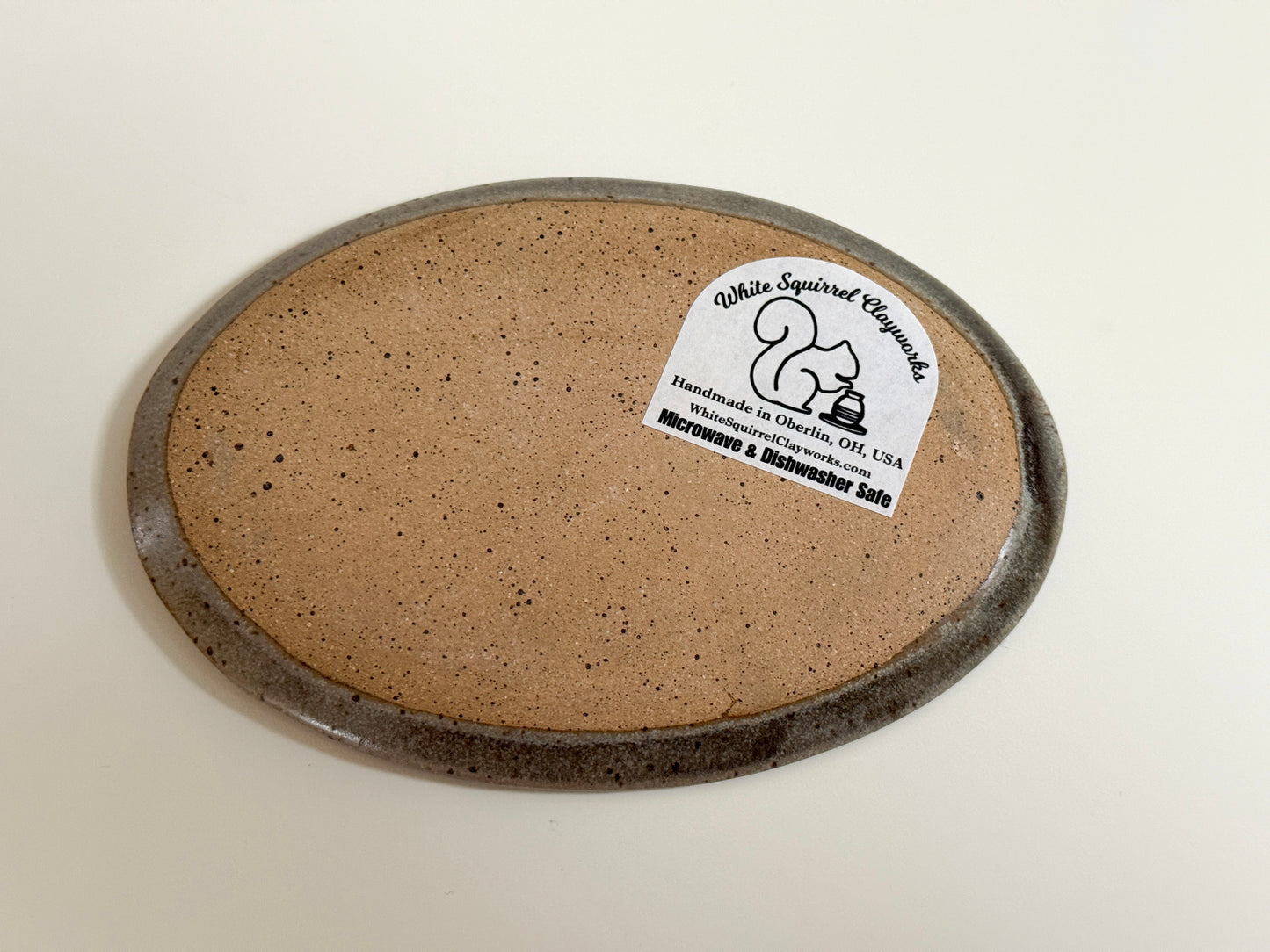 White Horse Stoneware Trinket Dish (Oval)