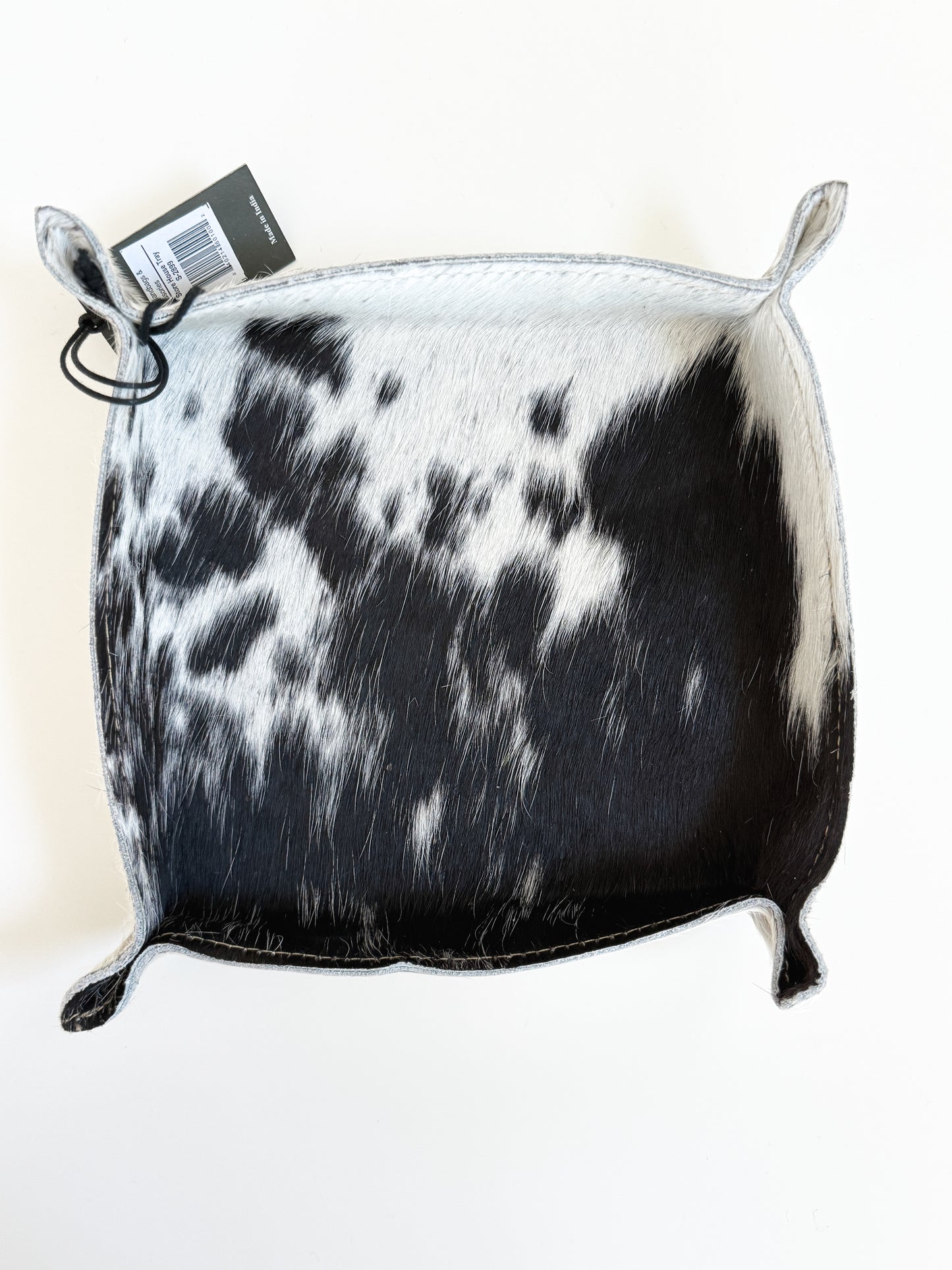 Cowhide Catchall Trays