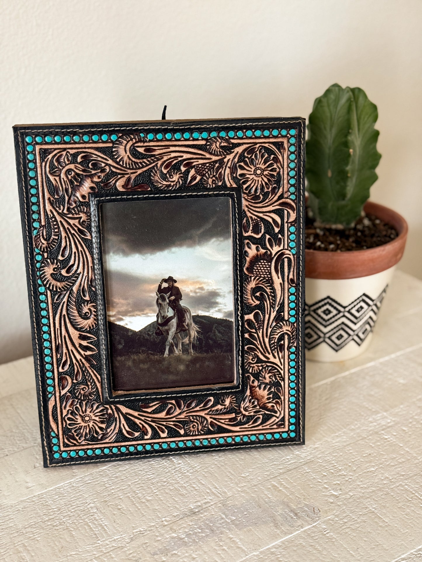 Mesa Tooled Leather Frame