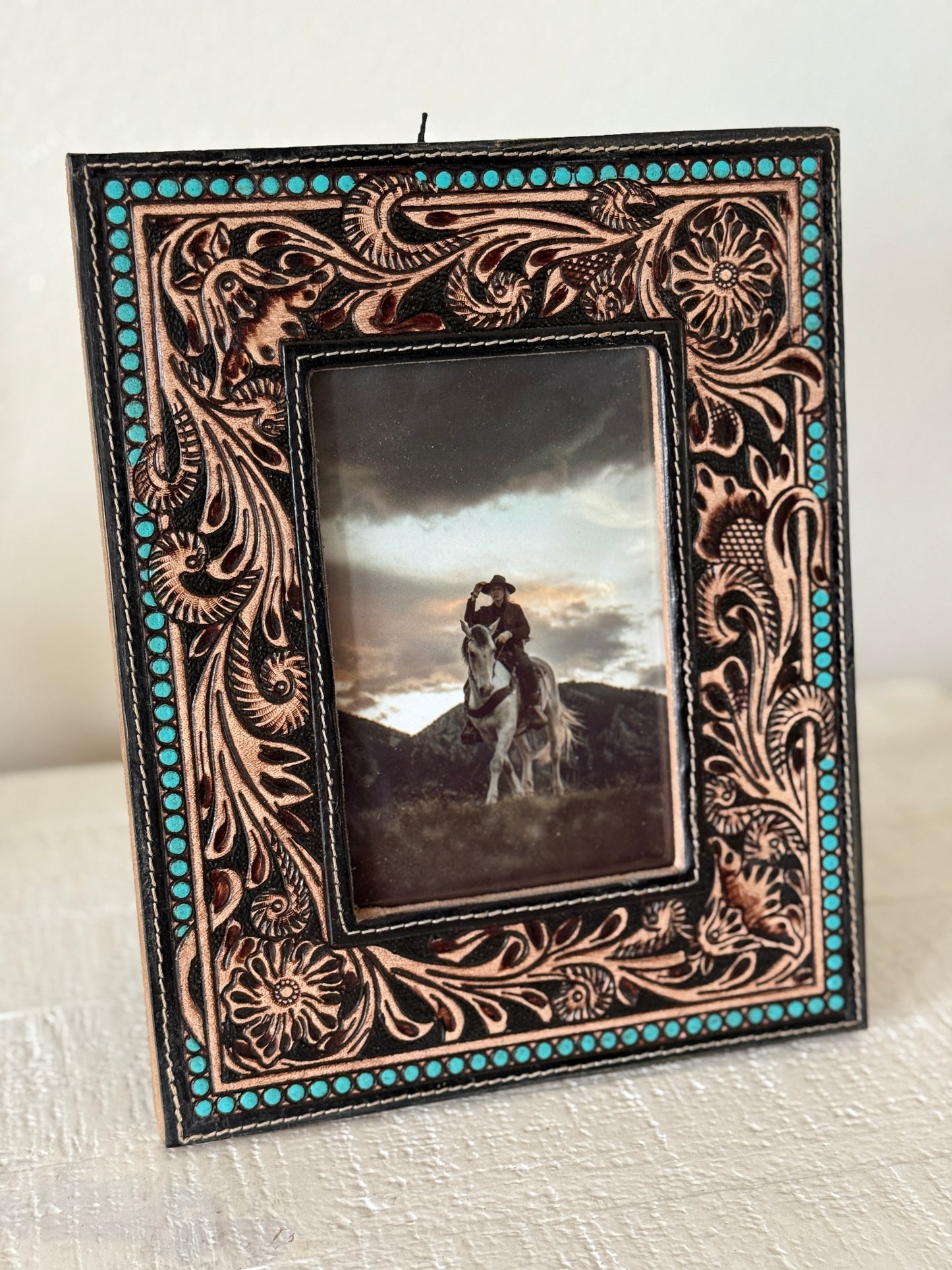 Mesa Tooled Leather Frame