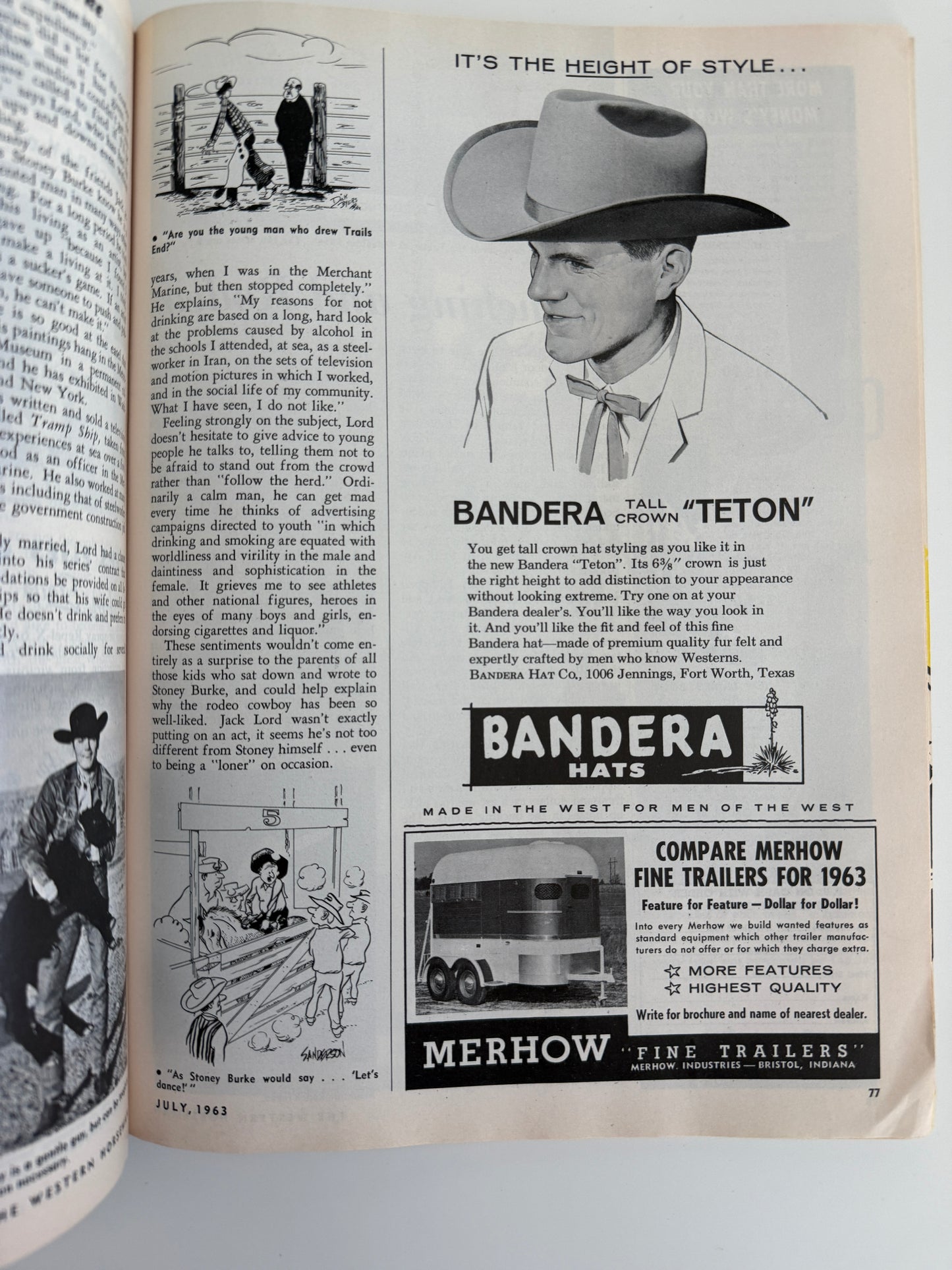 Vintage Western Horseman Magazine 1963