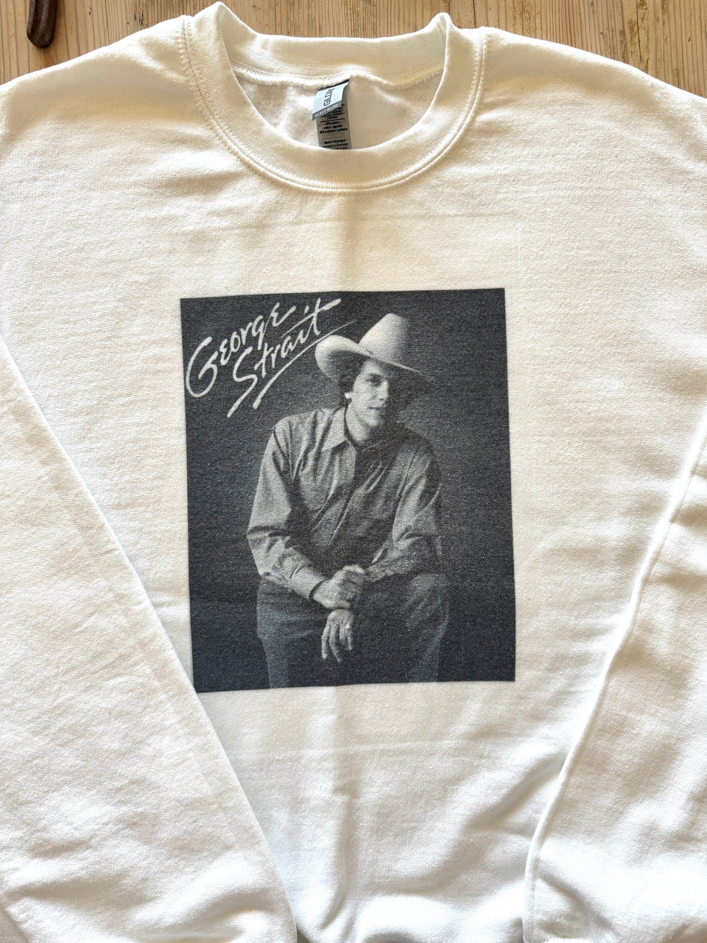 Vintage Look George Strait Crewneck