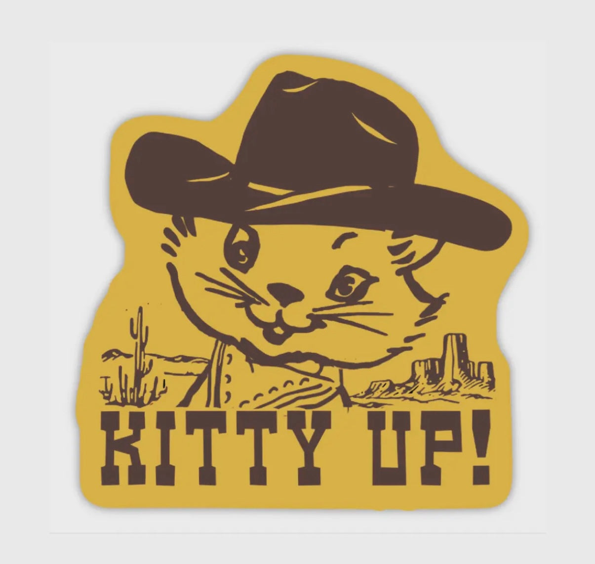 Kitty Up Sticker
