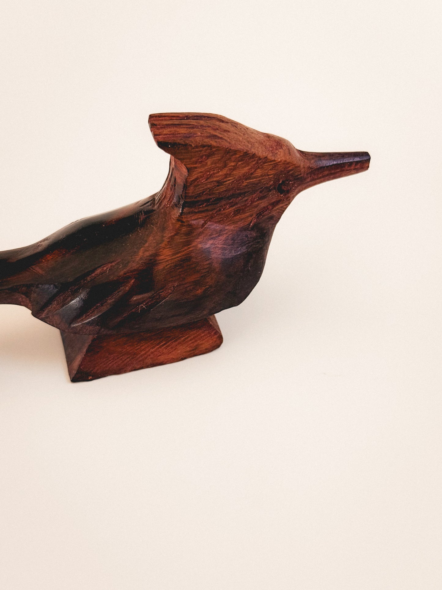 Hand Carved Ironwood Roadrunner