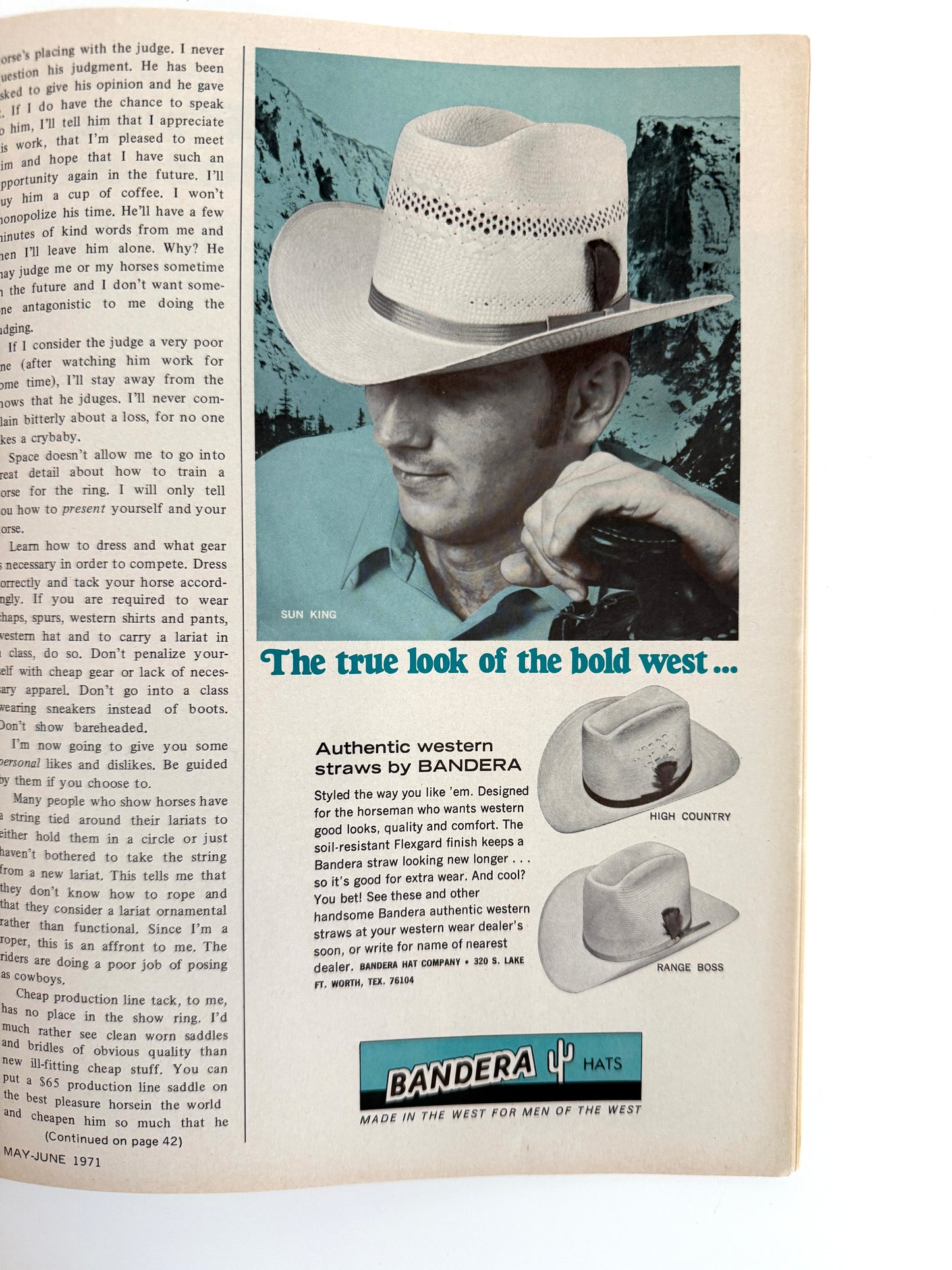 Vintage Horse Lovers Magazine 1971
