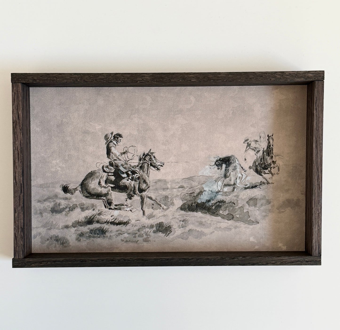 Cowboy Ropin’ Canvas Wall Art