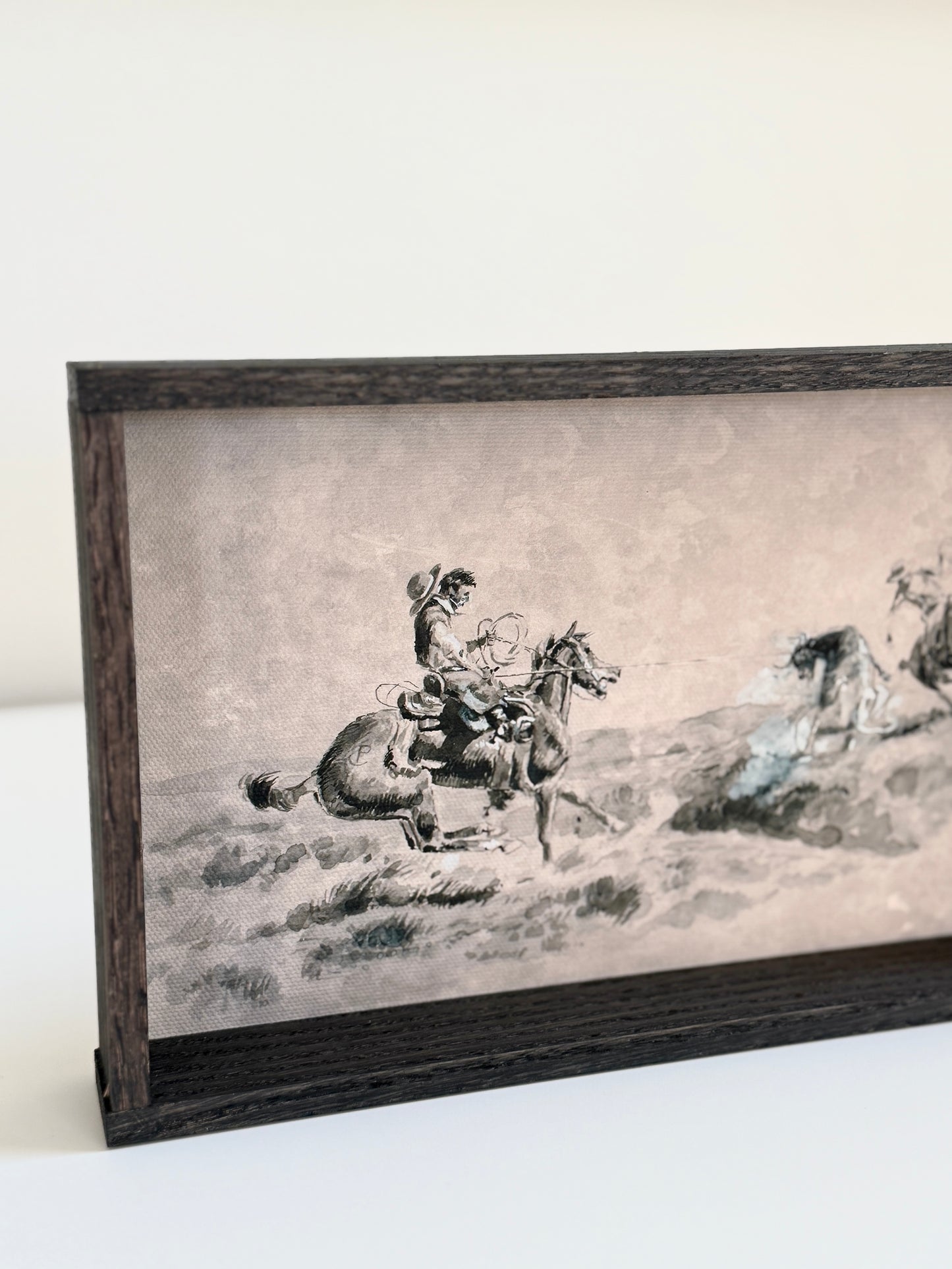Cowboy Ropin’ Canvas Wall Art