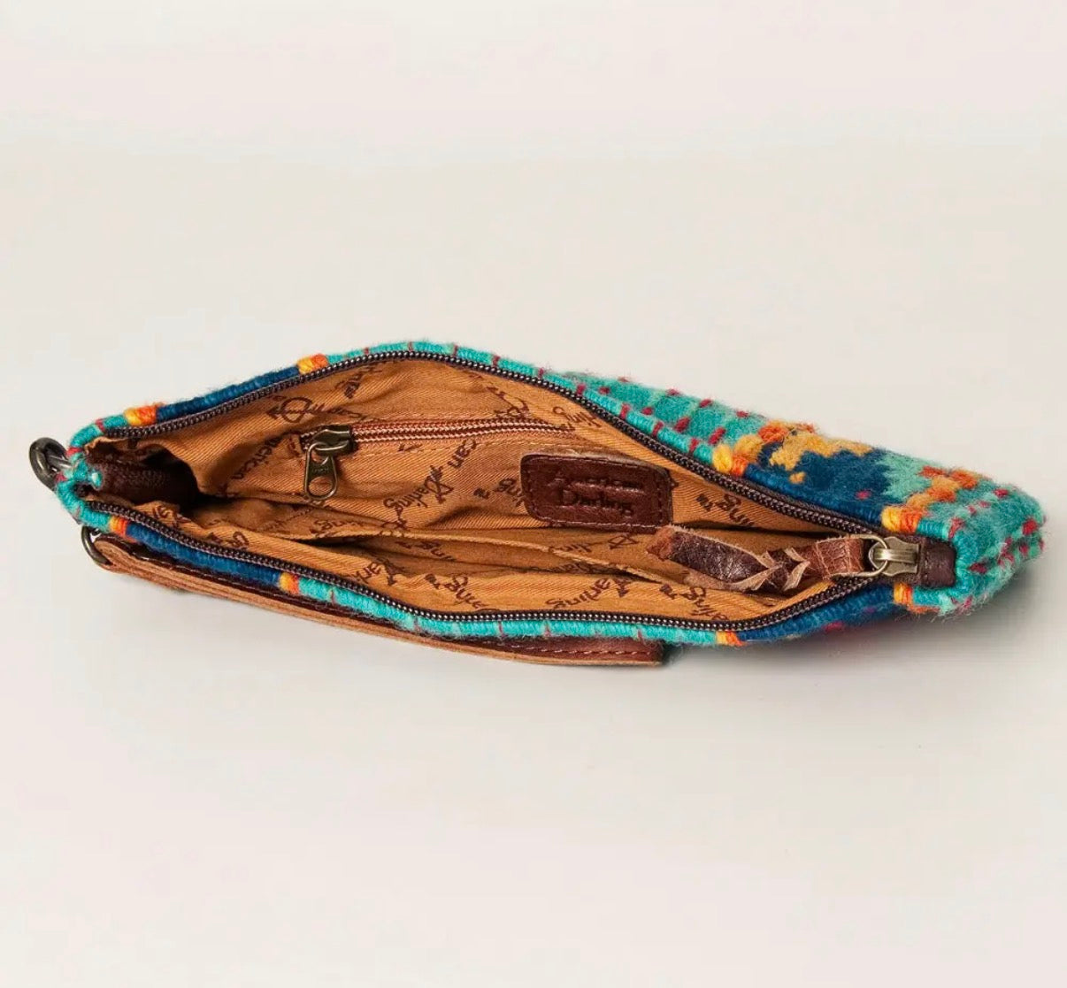 Southwestern Wool Wristlet