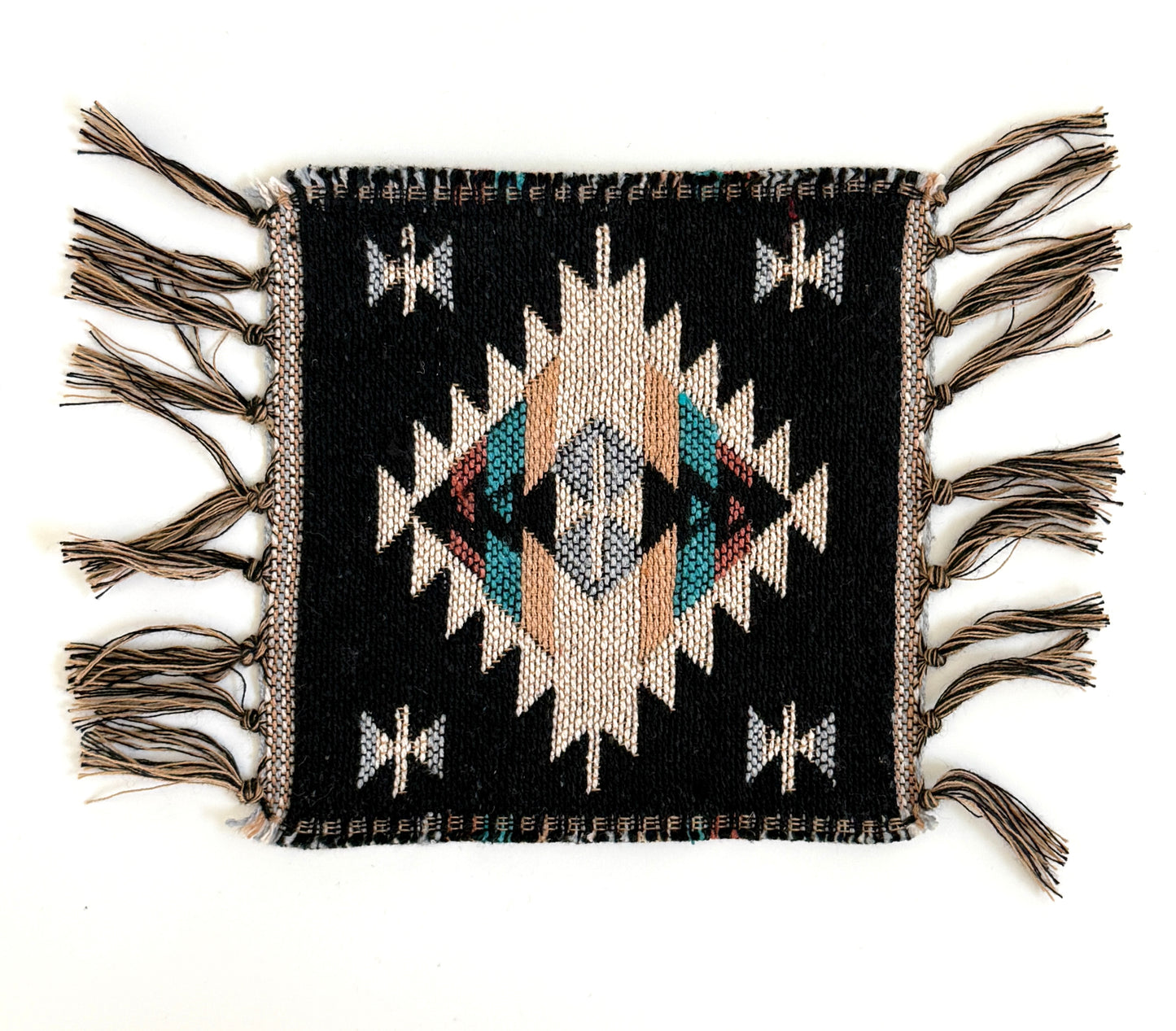 Woven Cotton Aztec Coaster