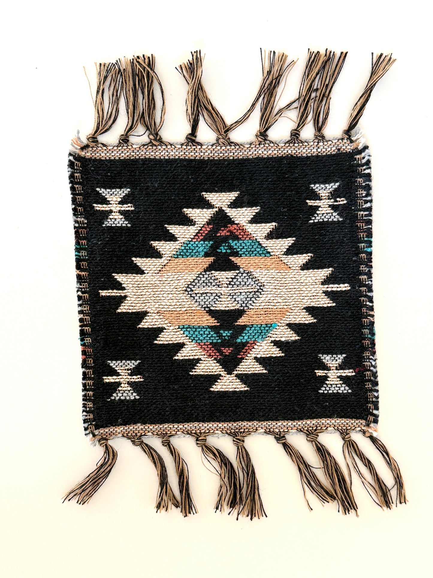 Woven Cotton Aztec Coaster