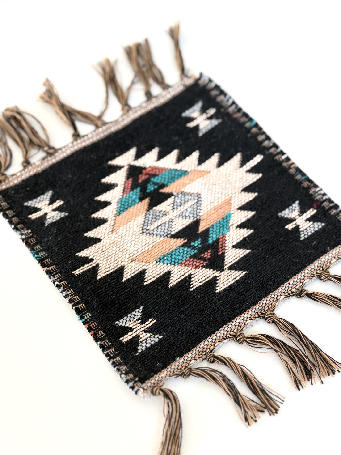 Woven Cotton Aztec Coaster