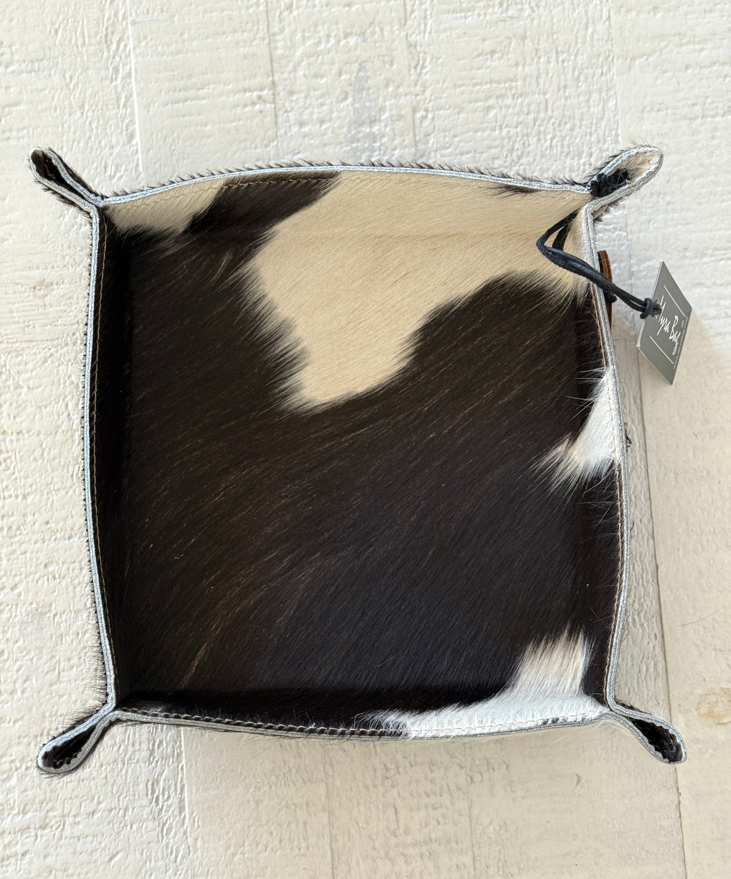 Cowhide Catchall Trays