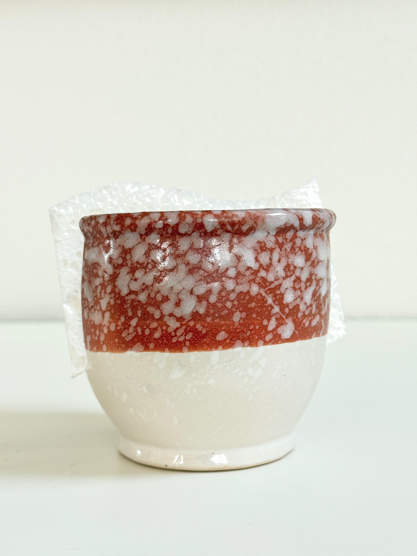 Stoneware Sponge/Napkin Holder (Terracotta)