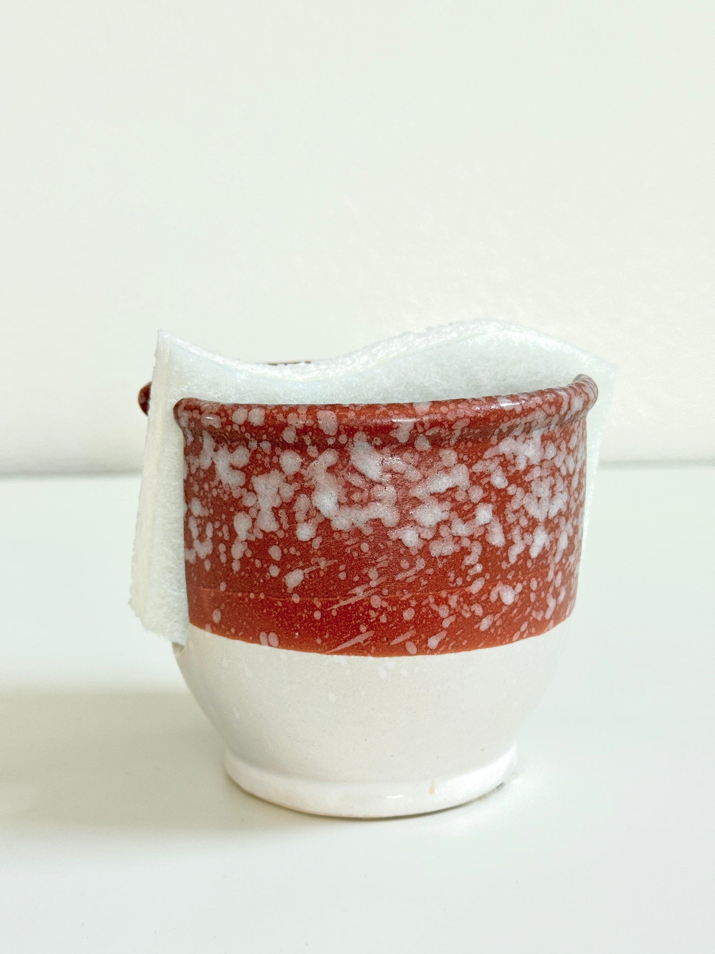 Stoneware Sponge/Napkin Holder (Terracotta)