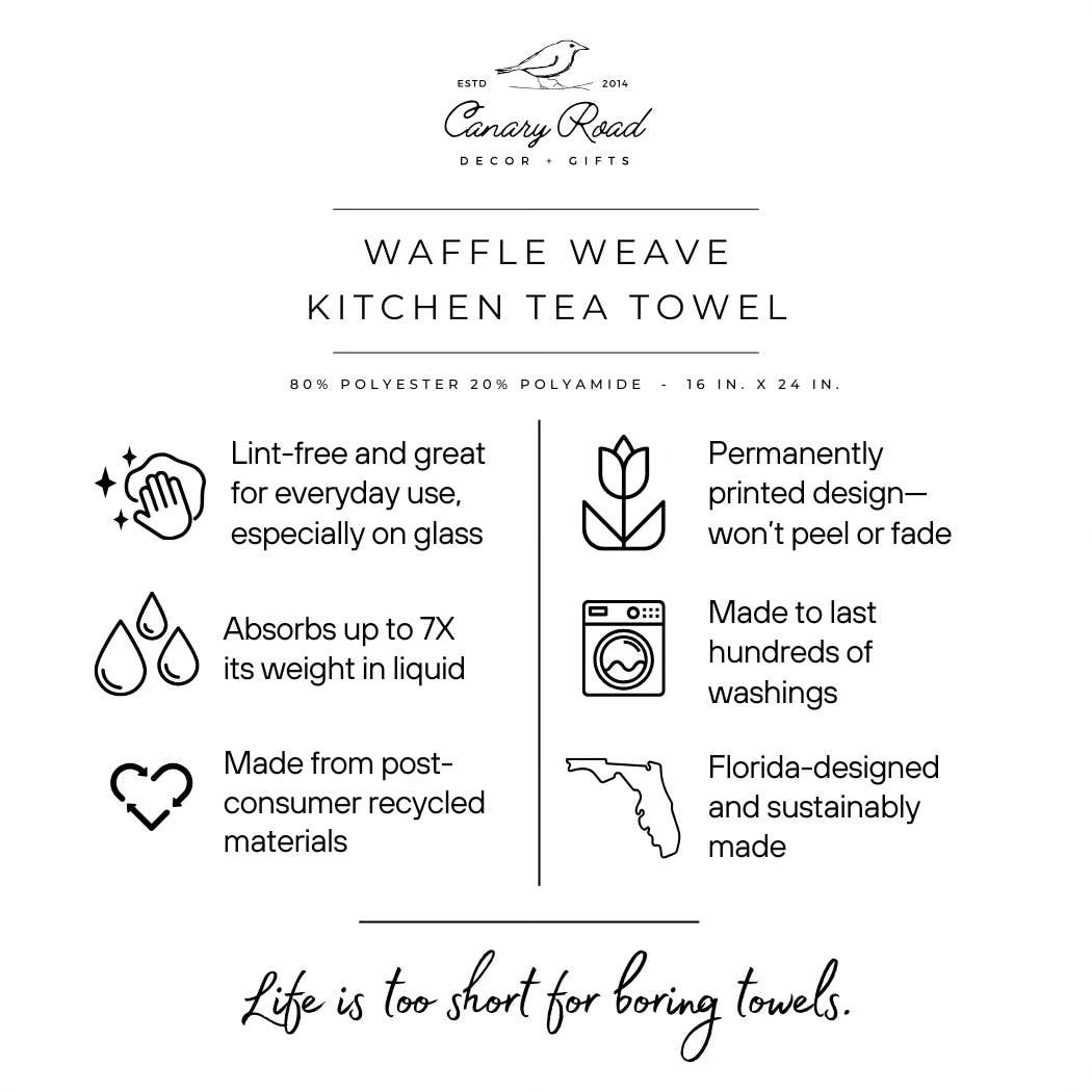 Pumpkin Patchwork Waffle Kitchen Towel