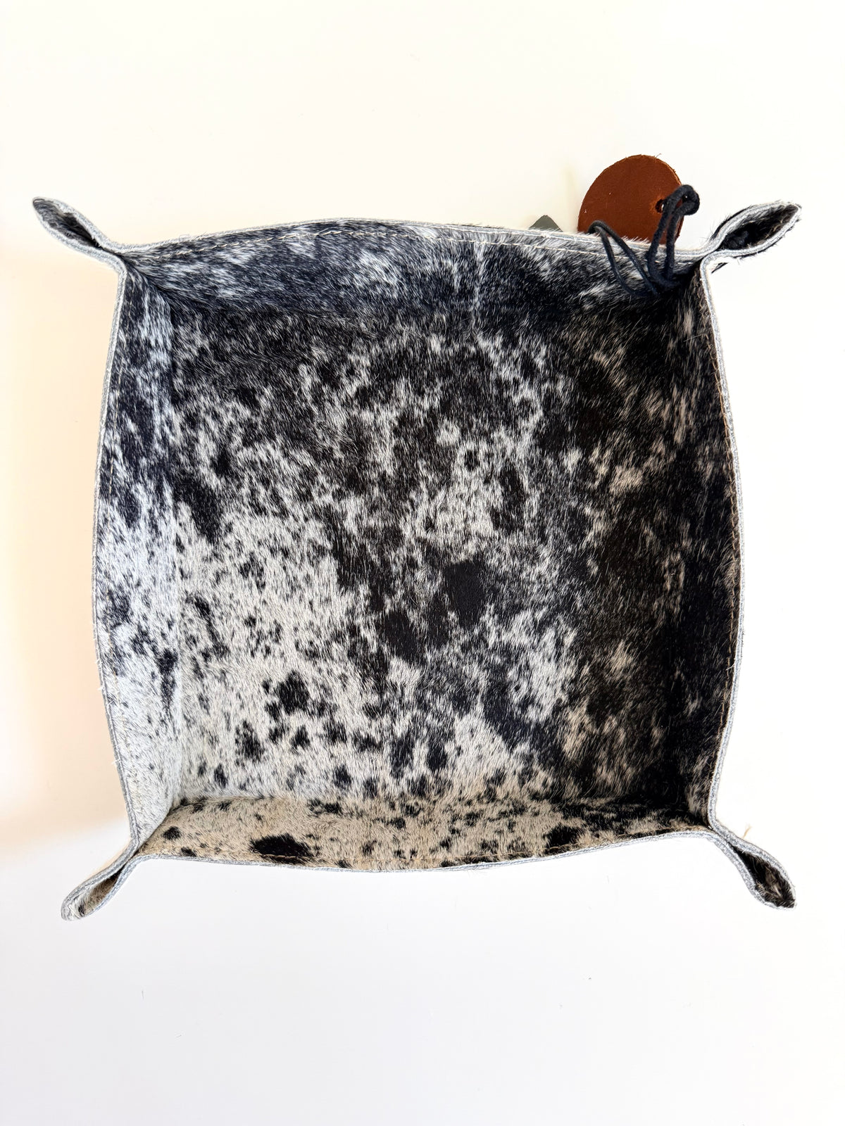 Cowhide Catchall Trays
