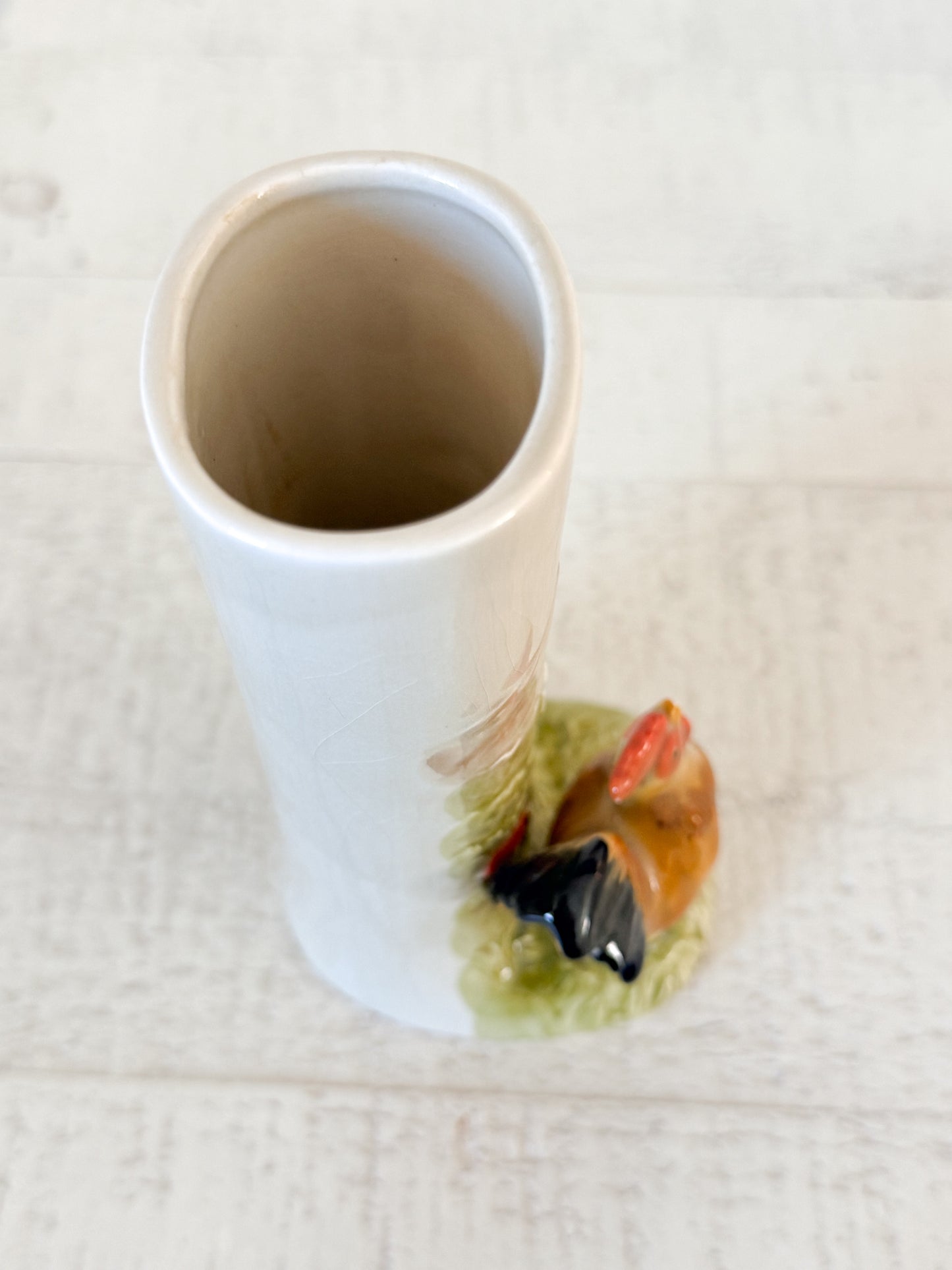 Vintage Chicken Bud Vase