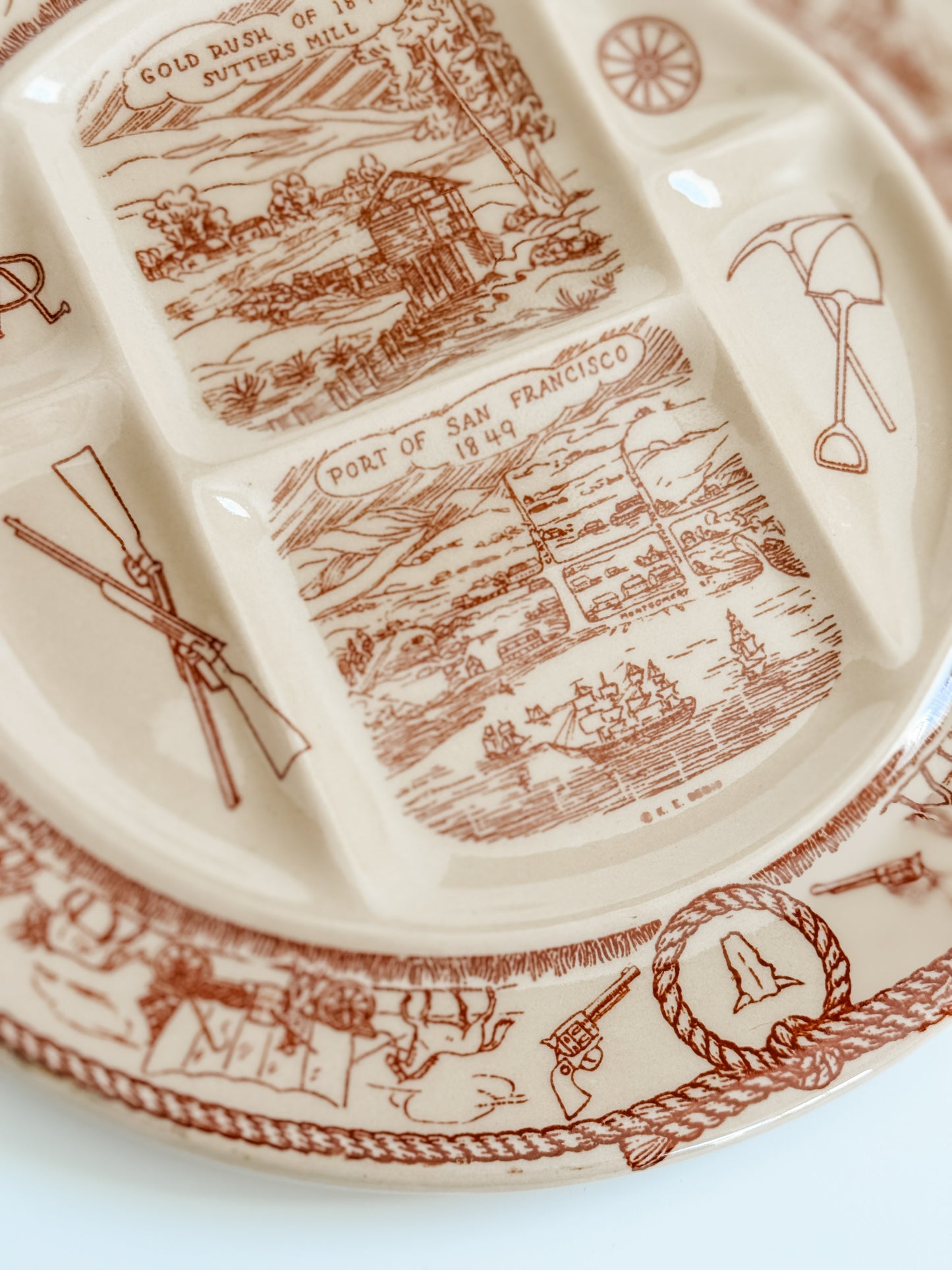 Vintage Western Tepco Divided Plate