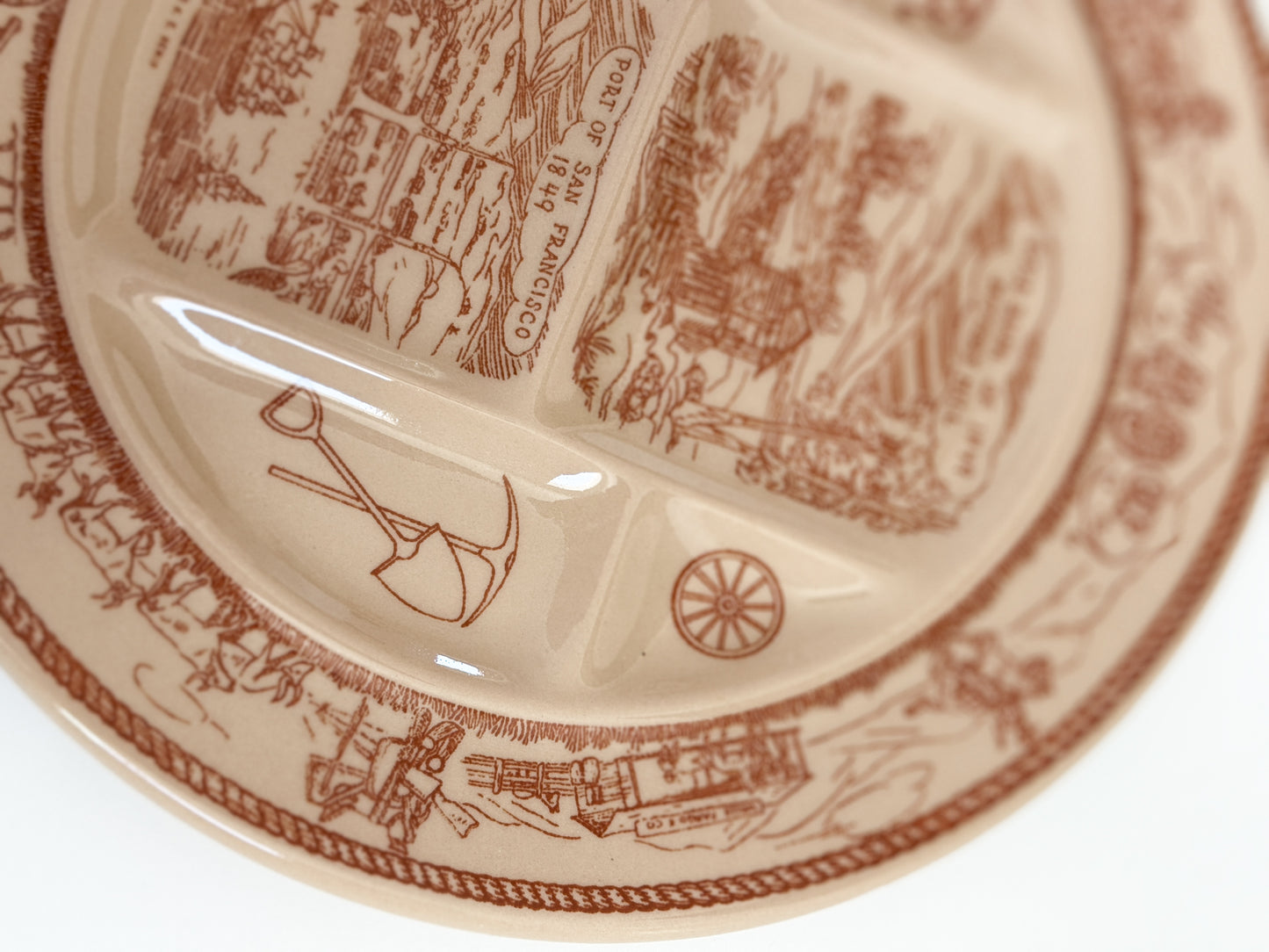 Vintage Western Tepco Divided Plate