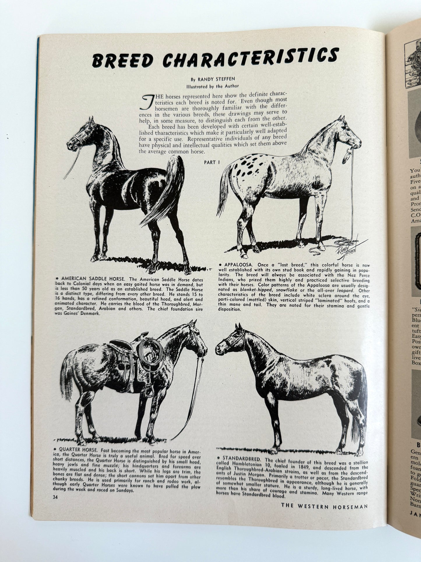 Vintage Western Horseman Magazine 1953