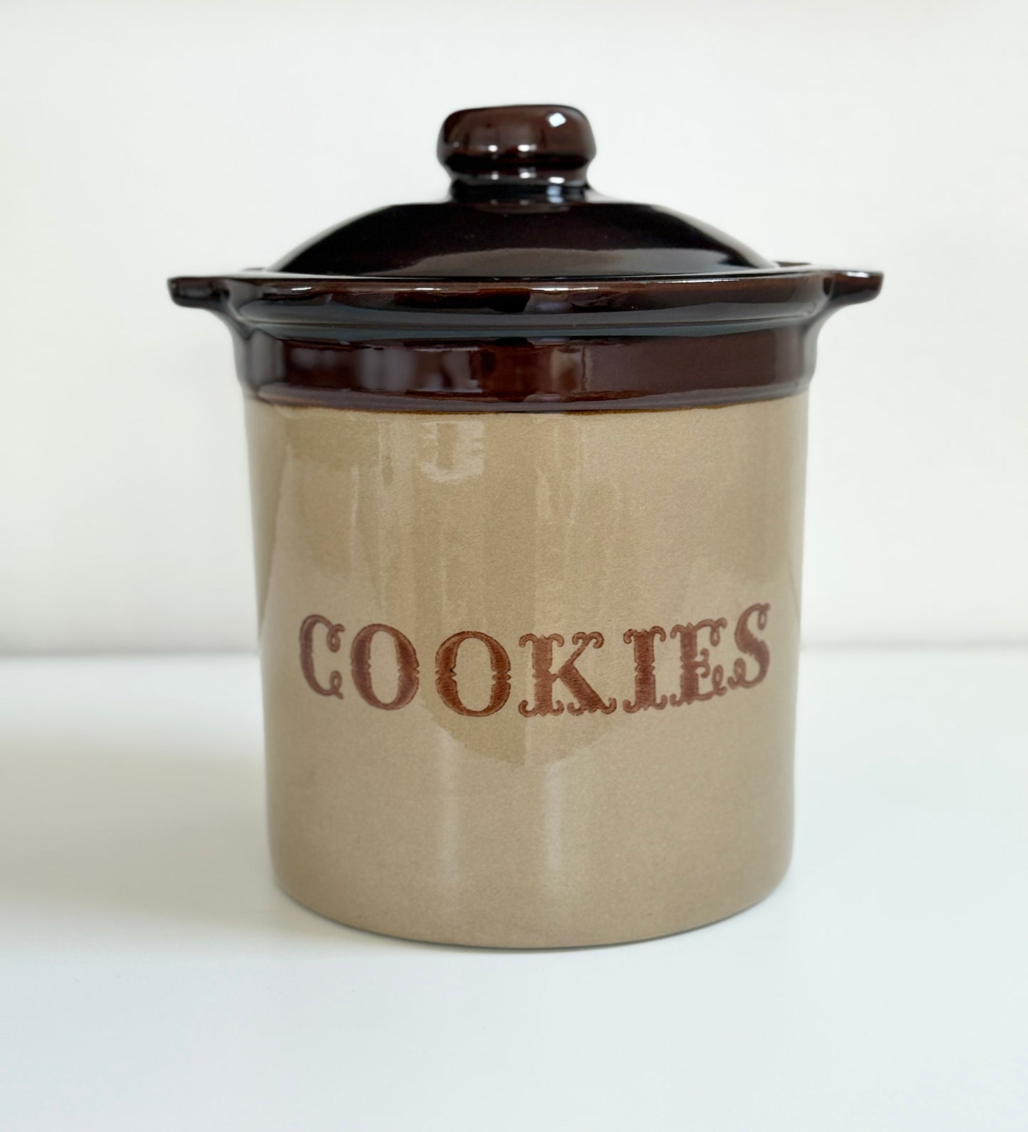Vintage Stoneware Cookie Jar