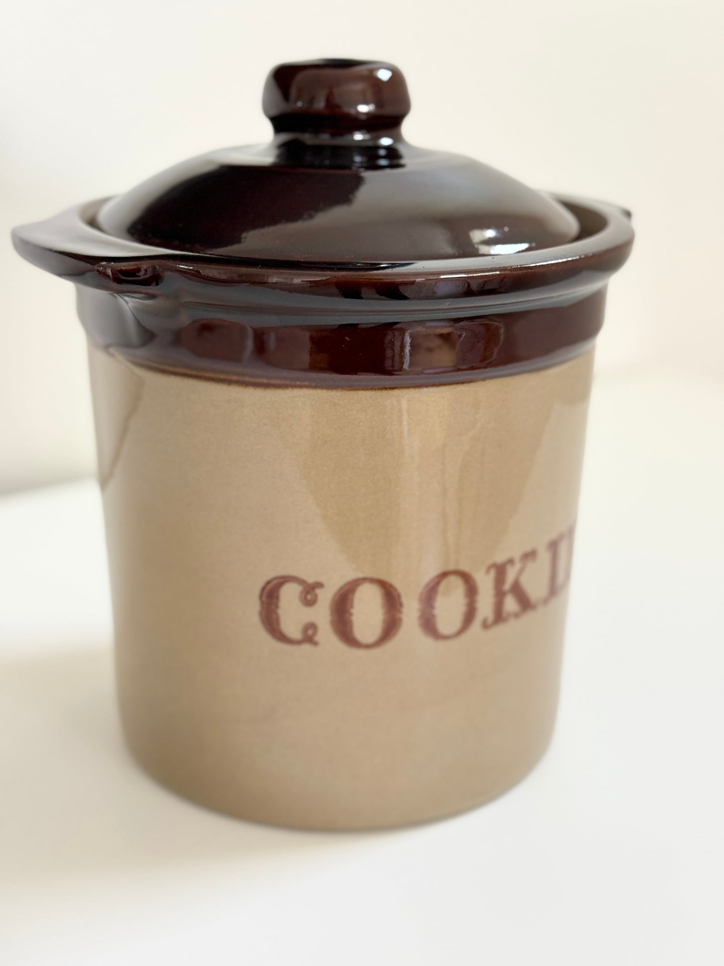 Vintage Stoneware Cookie Jar