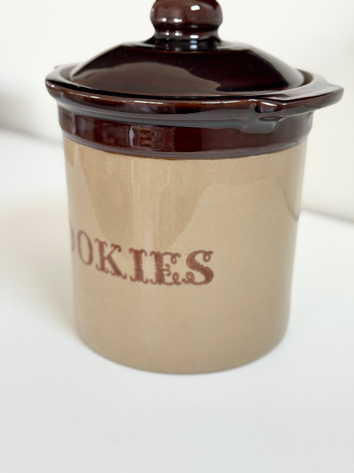 Vintage Stoneware Cookie Jar