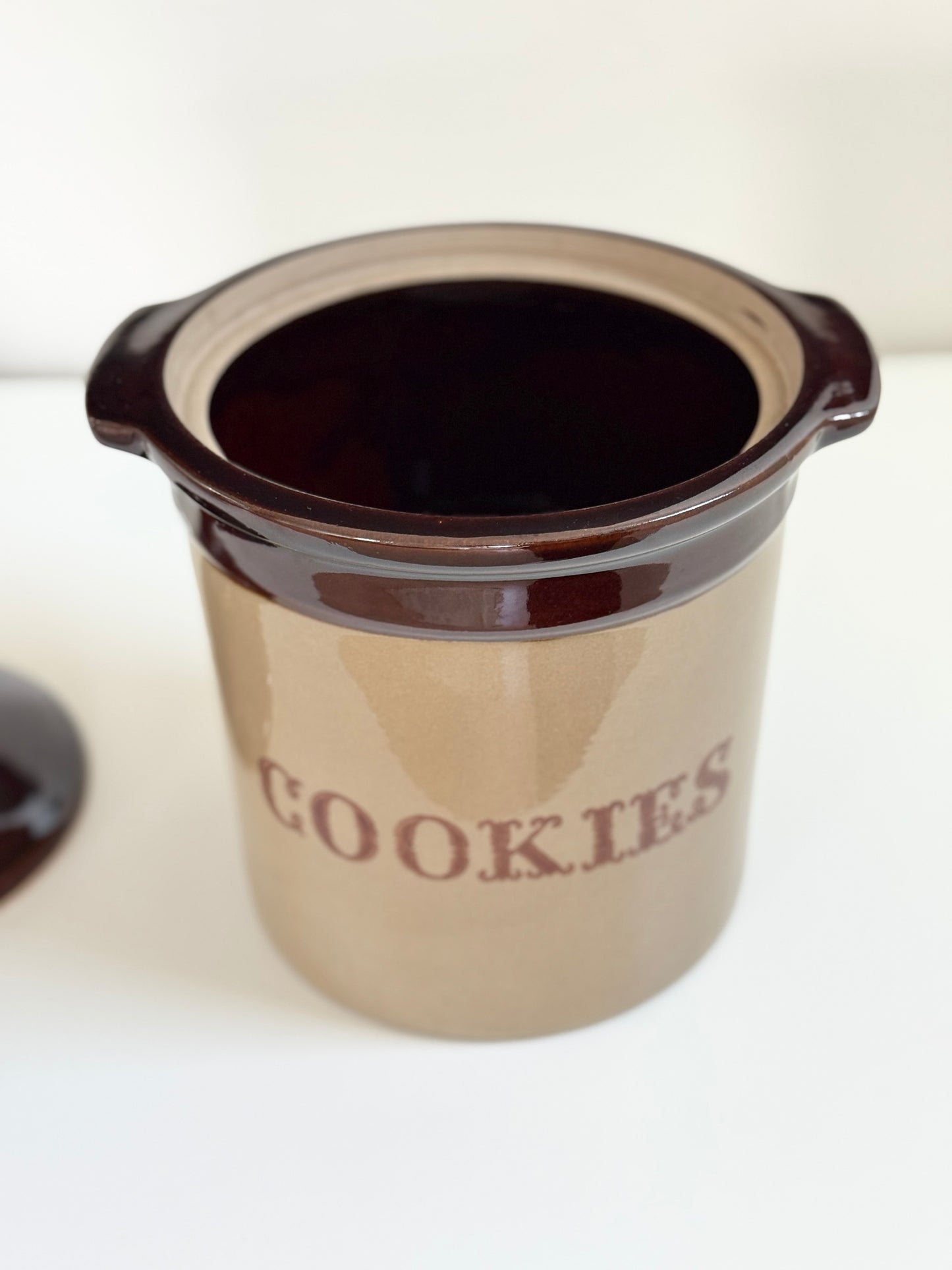 Vintage Stoneware Cookie Jar