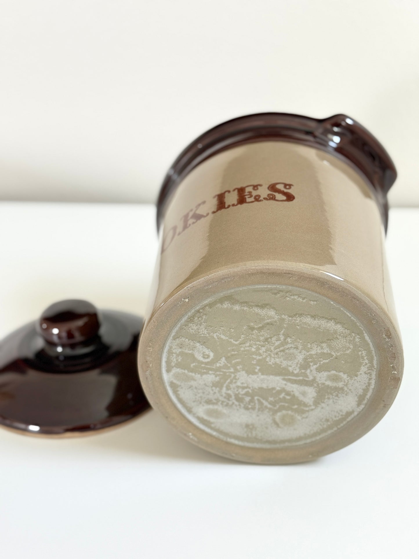 Vintage Stoneware Cookie Jar